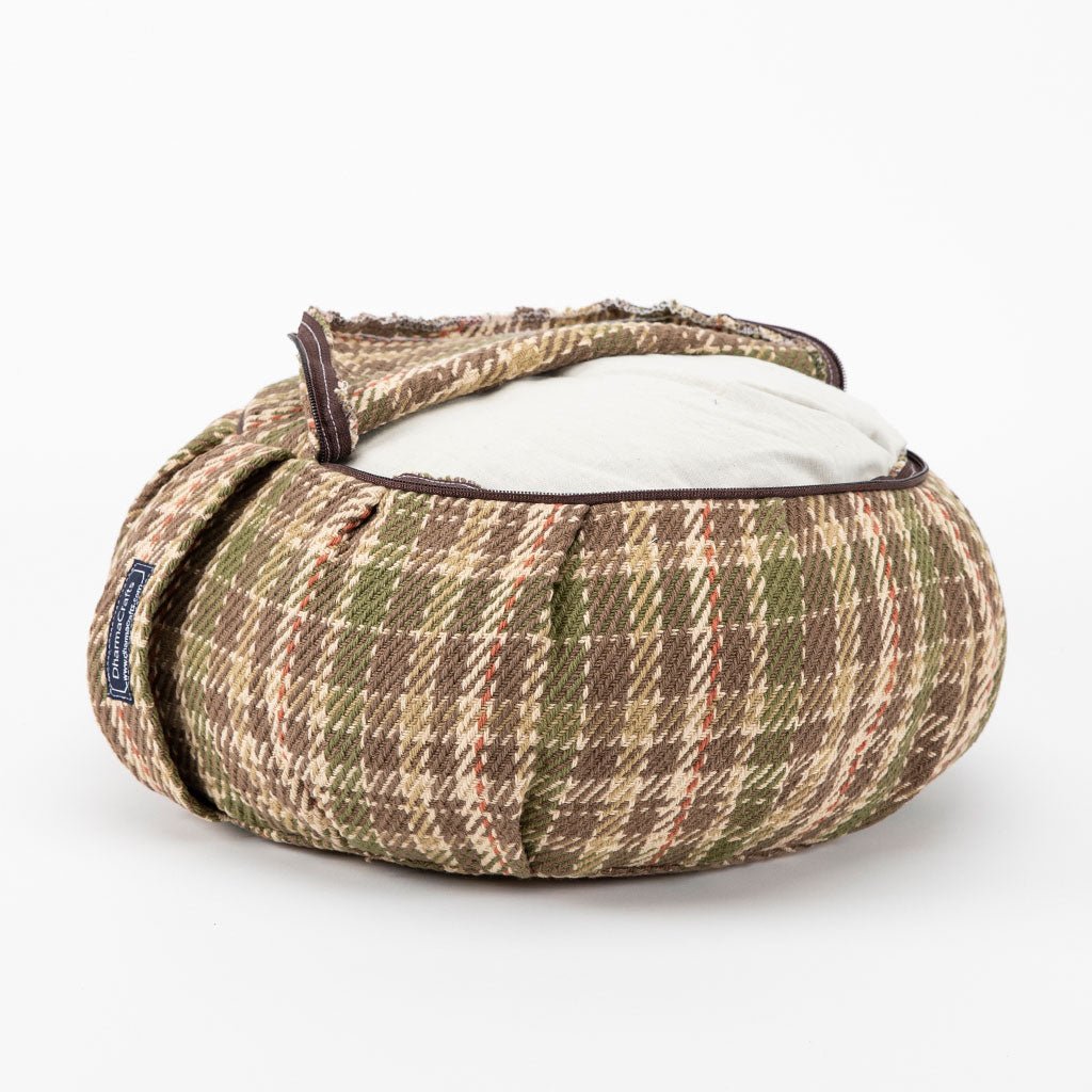 Vintage Tartan Buckwheat Hull Zafu - COVER ONLY、mySite、topwebapps