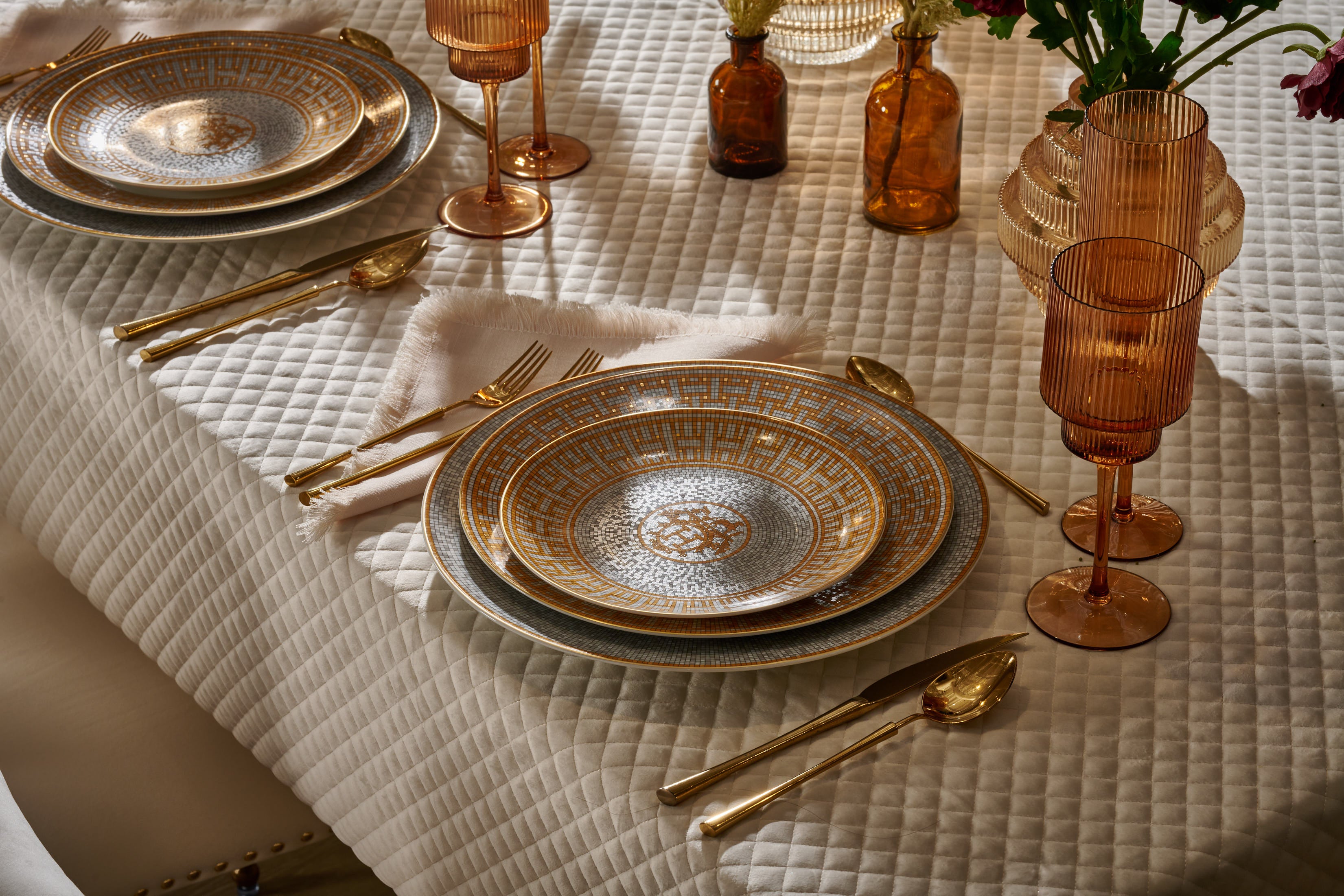  Waffle Quilted Tablecloth、mySite、elrpsem3k