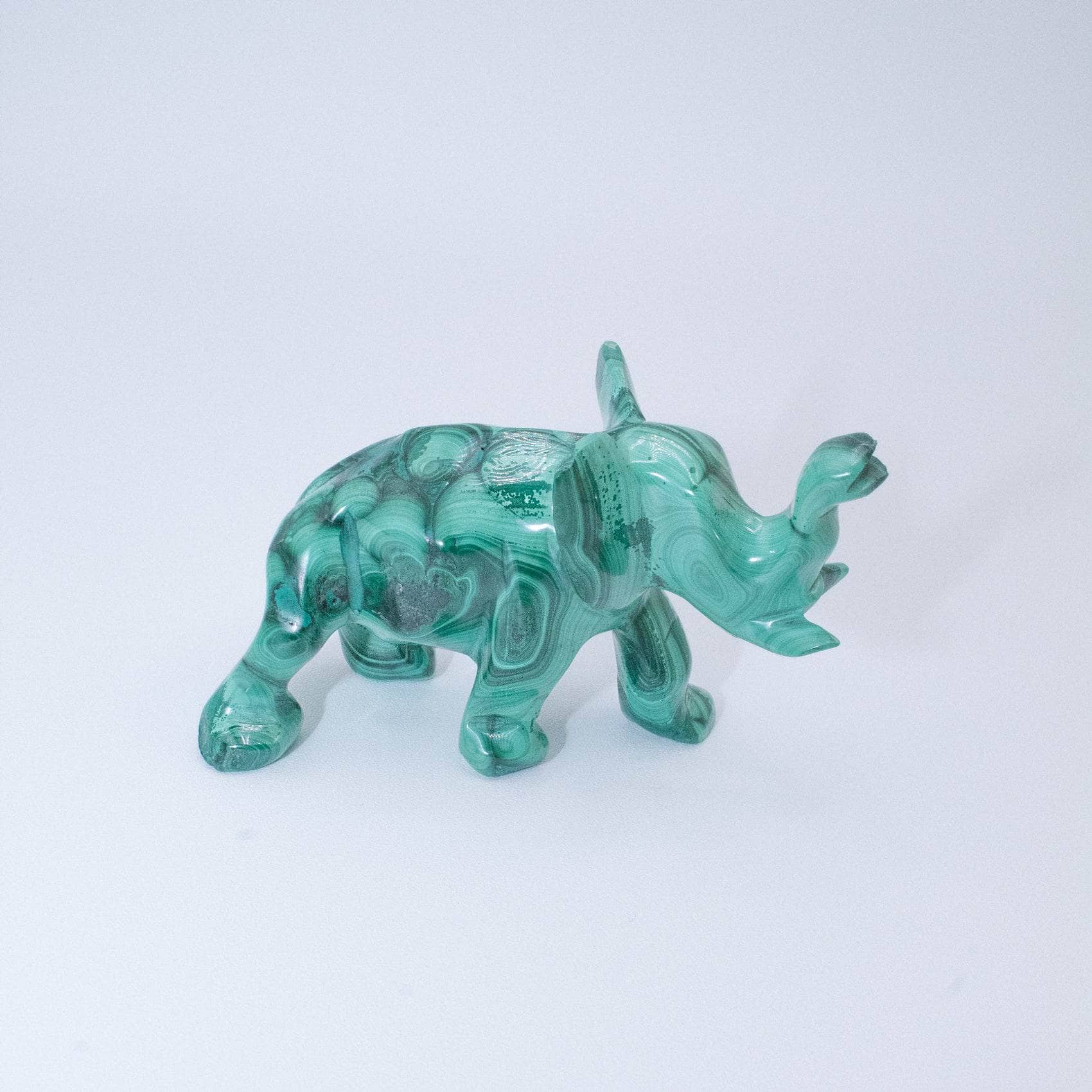 Genuine Malachite Elephants - Hand Carved - 1 of a Kind、mySite、hinf8tx79