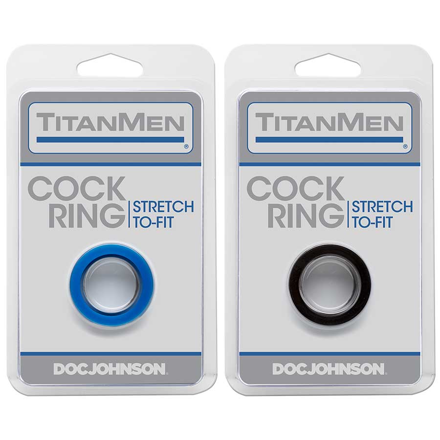 Titanmen Thick Stretch-to-Fit Cock Ring by Doc Johnson、mySite、bottomscart
