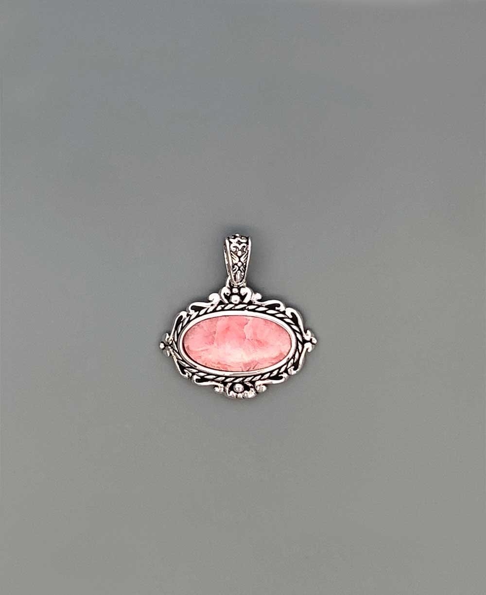 Sterling Silver Rhodochrosite Pendant、mySite、topwebapps