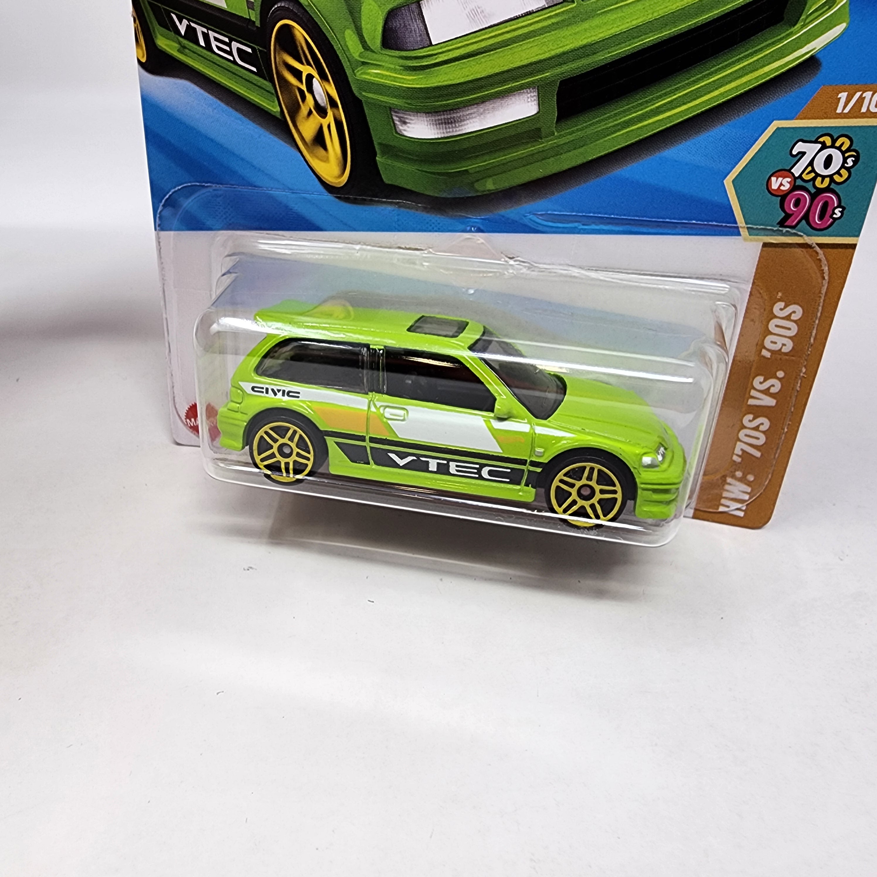 '90 Honda Civic EF #28 * Green * 2025 Hot Wheels NEW! K Case、mySite、hgirdovlk