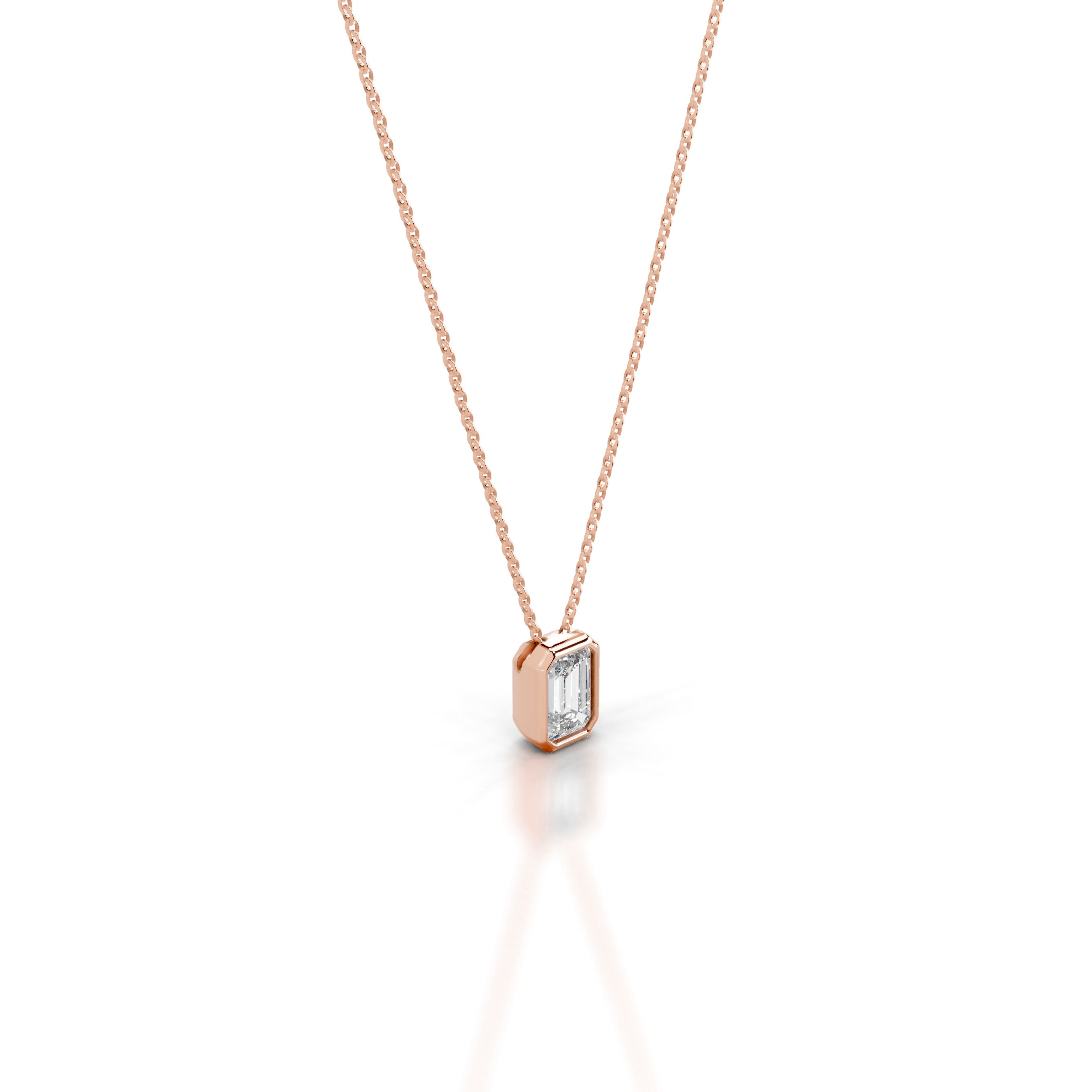 Gianna Lab Grown Diamond Pendant - 14K Rose Gold、mySite、hinf8tx79