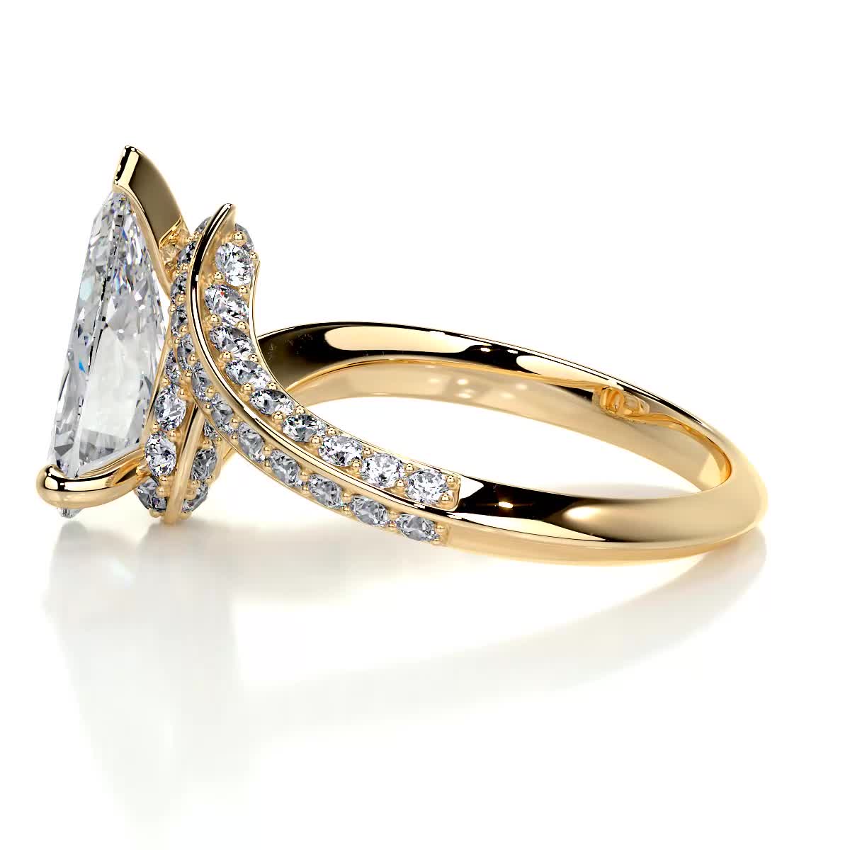 Sabrina Diamond Engagement Ring -18K Yellow Gold、mySite、hinf8tx79