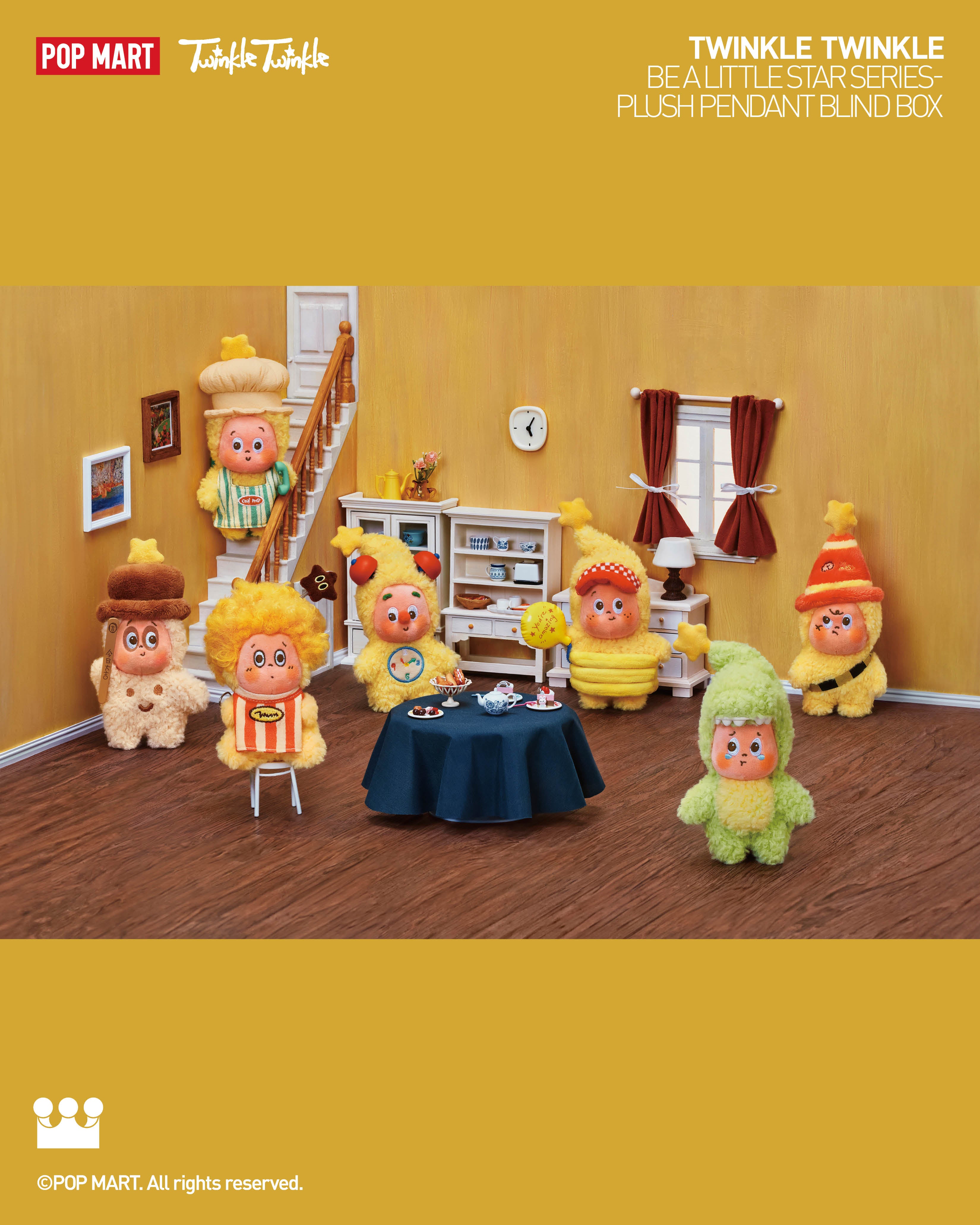  POP MART Twinkle Twinkle Be a Little Star Series - Plush Pendant Blind Box、mySite、greenlandpopulation