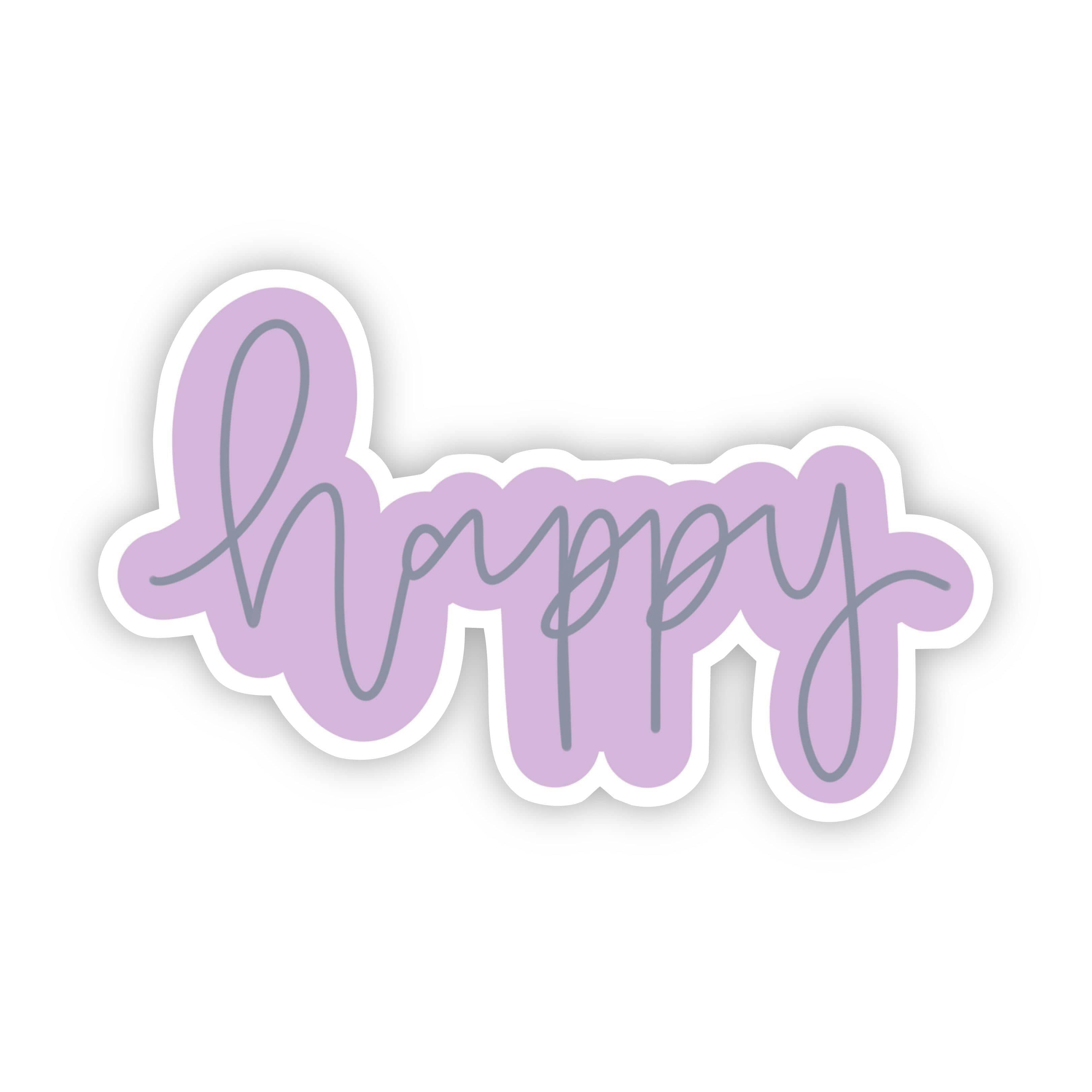  Happy Purple Cursive Sticker、mySite、elrpsem3k