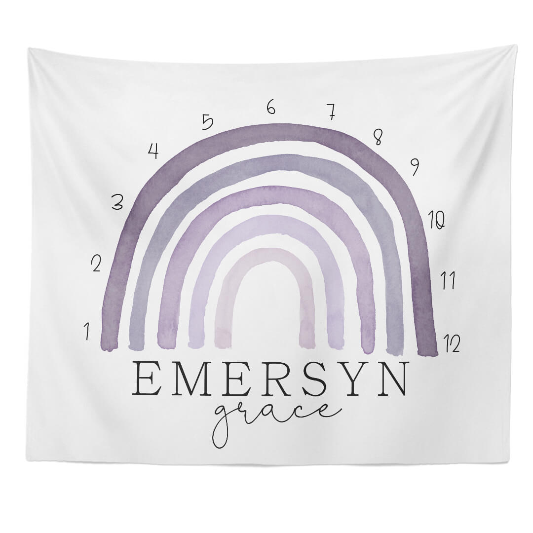  Rainbow Personalized Milestone Calendar | Purples、mySite、layawaytickets