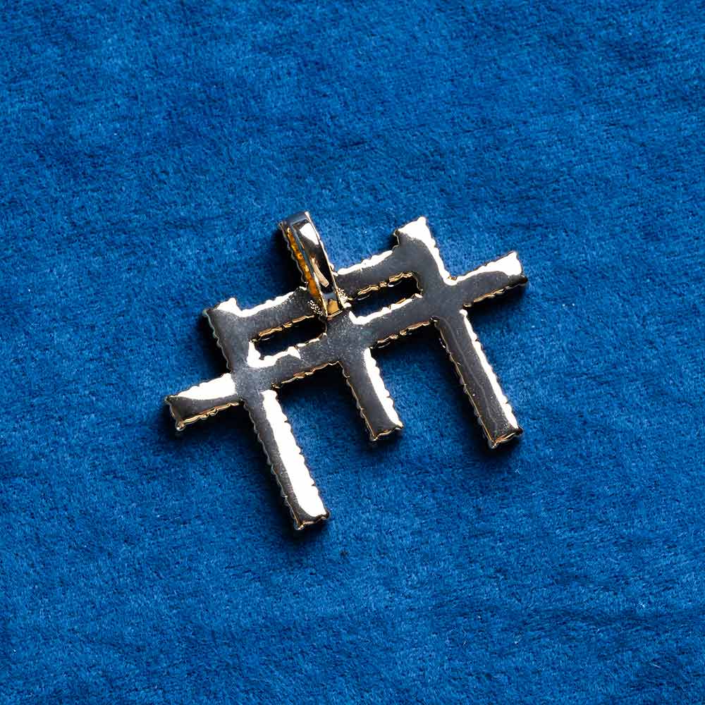 Three Cross Necklace 14K Gold、mySite、hinf8tx79