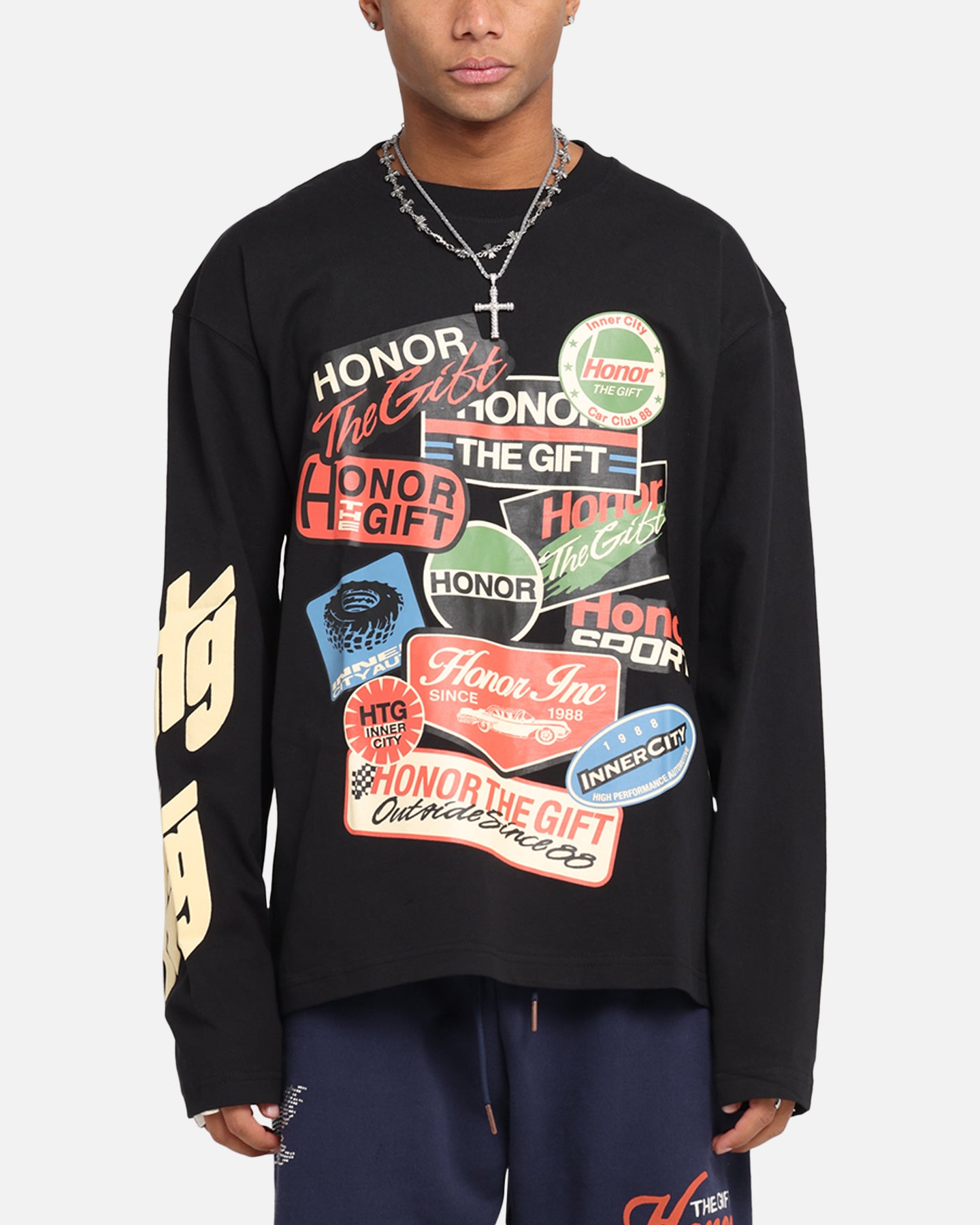 Honor The Gift Fuel Long Sleeve T-Shirt Black、mySite、zt4zffjzw