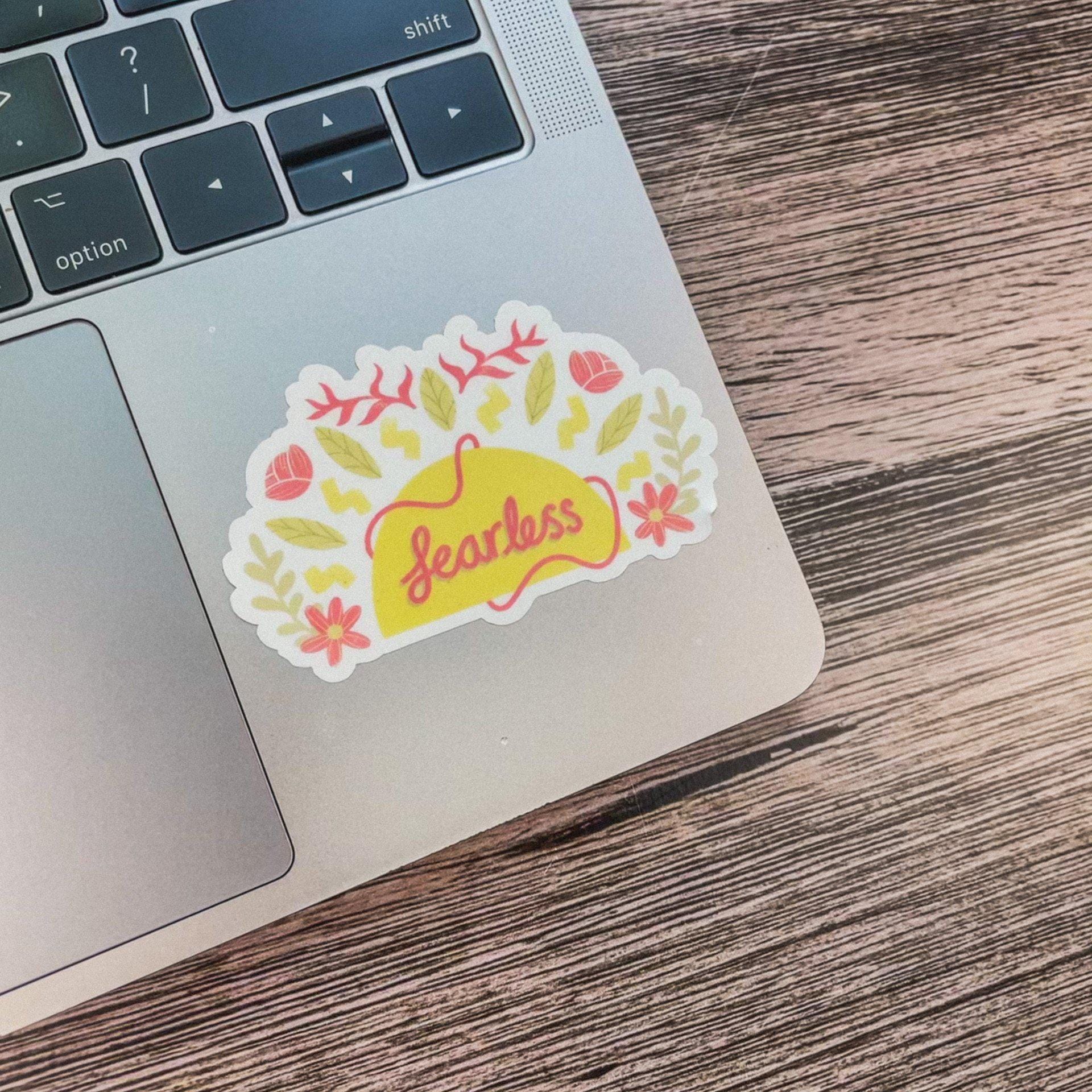  Fearless Cursive Floral Sticker、mySite、elrpsem3k
