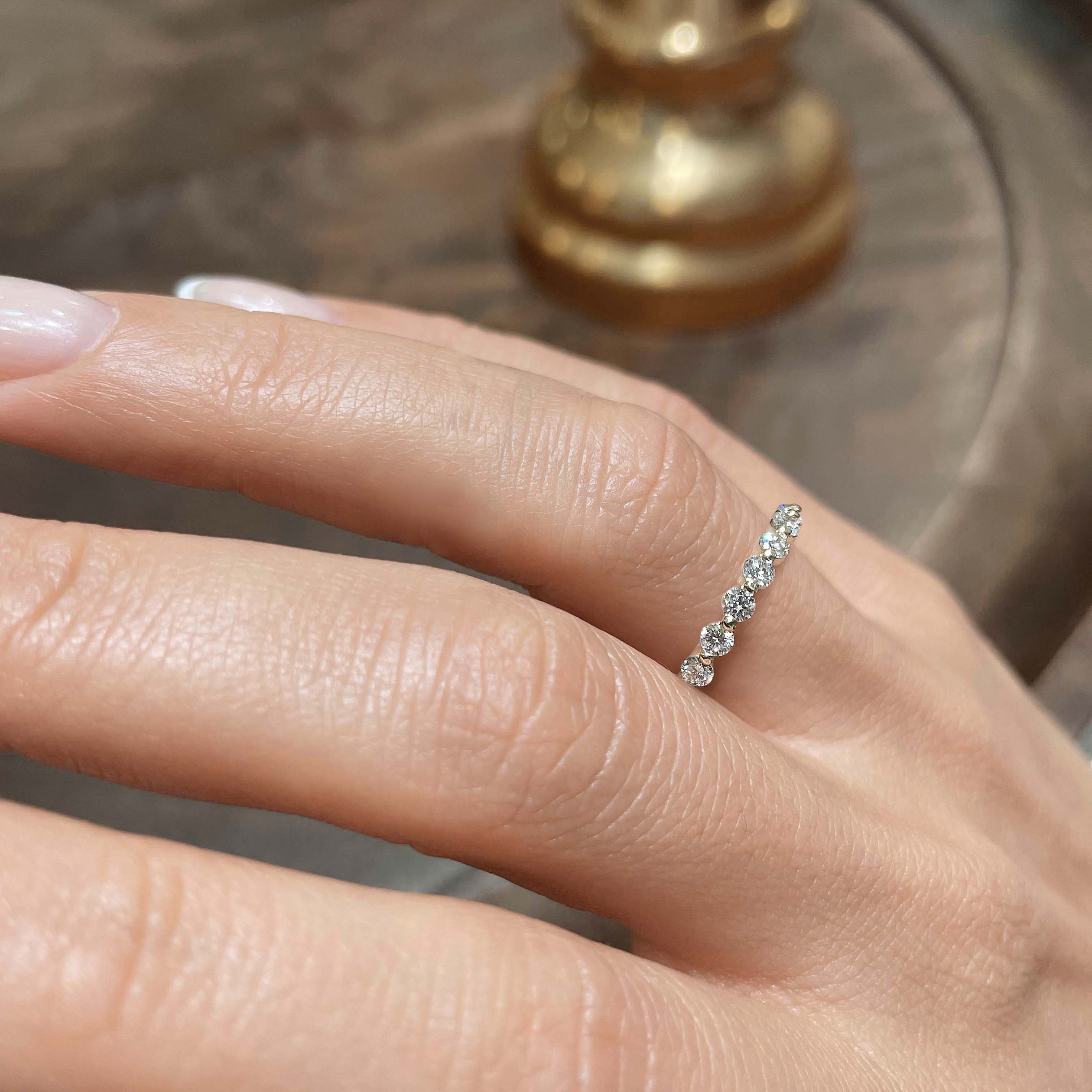 Josie Lab Grown Eternity Wedding Ring (1 Carat) -18K White Gold、mySite、hinf8tx79