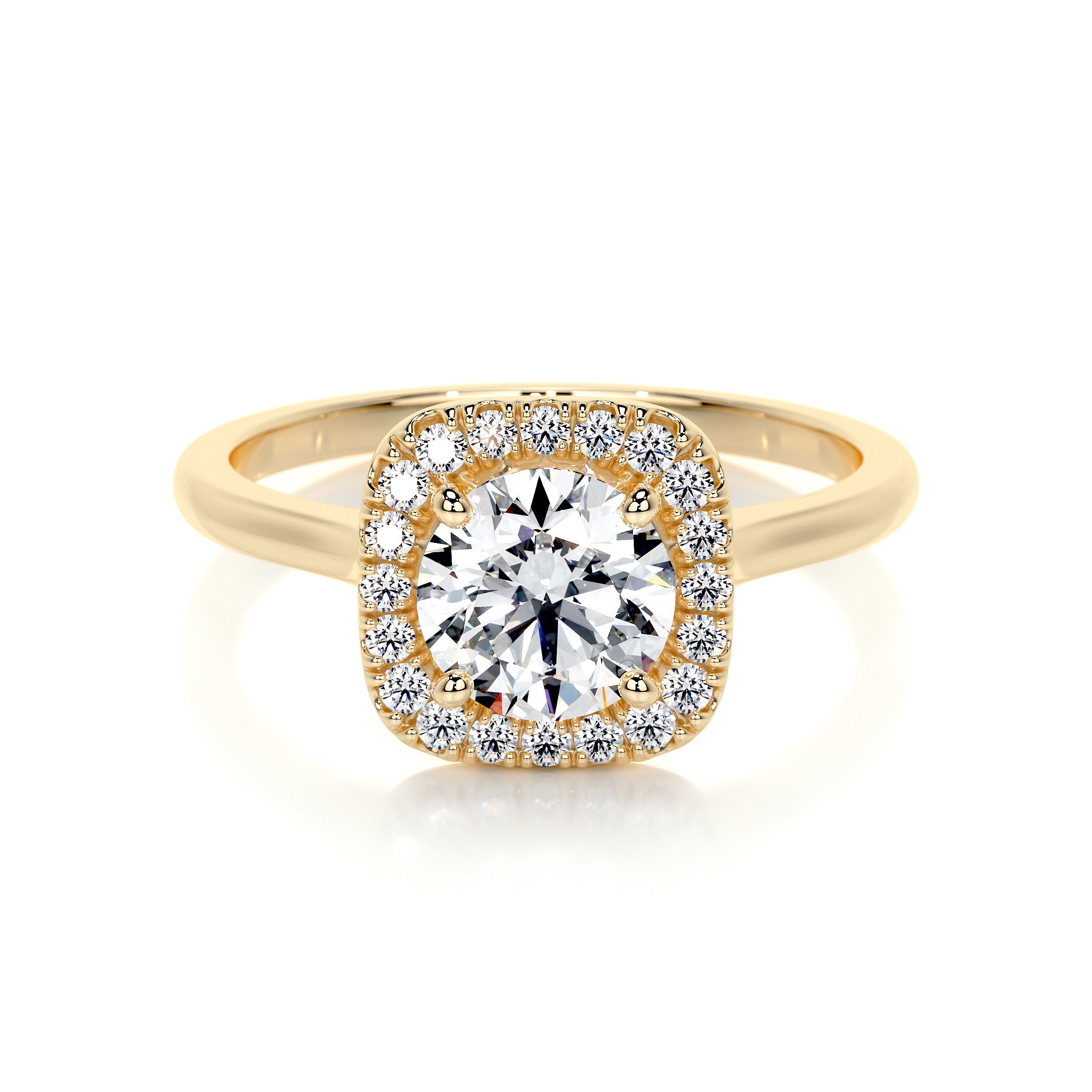 Claudine Lab Grown Diamond Ring -18K Yellow Gold、mySite、hinf8tx79