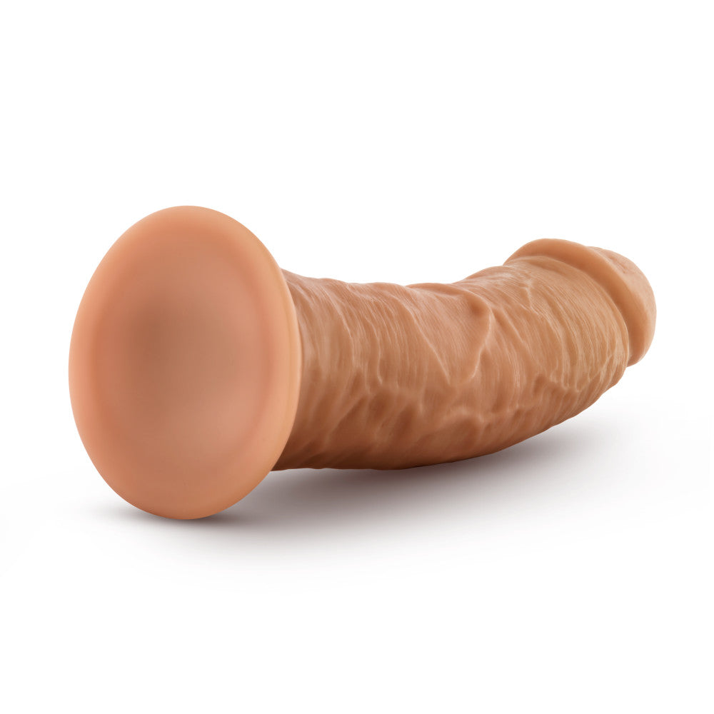 Dr. Skin Glide By Blush® | Realistic Mocha 8-Inch Long Self-Lubricating Dildo With Suction Cup Base、mySite、bottomscart
