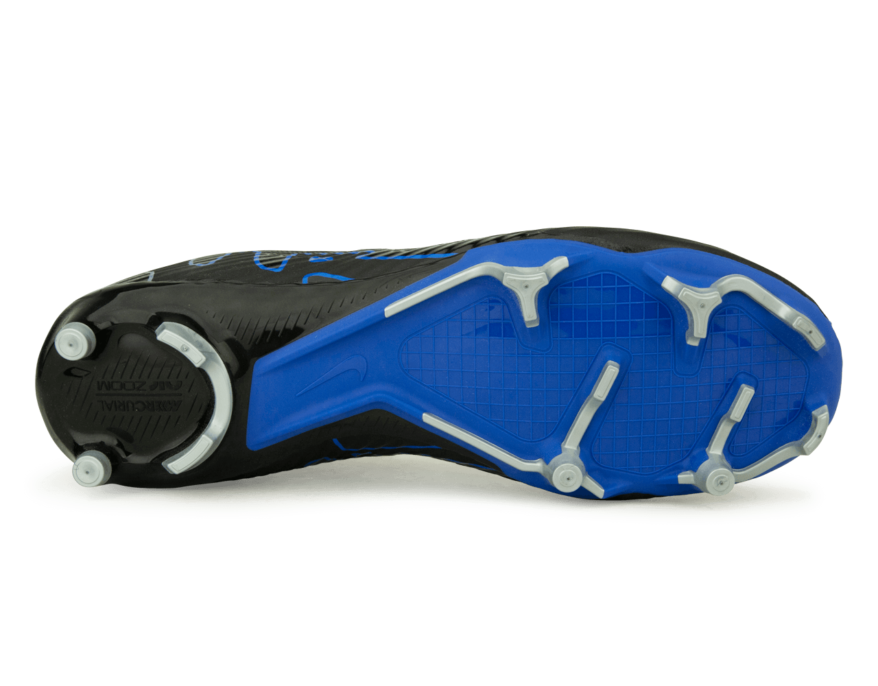 Nike Men's Zoom Mercurial Superfly 9 Academy FG/MG Black/Blue、mySite、noshort