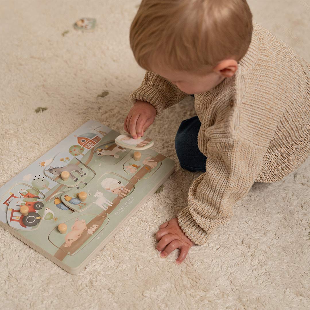  Little Dutch Wooden Sound Puzzle - Little Farm、mySite、merchandisen