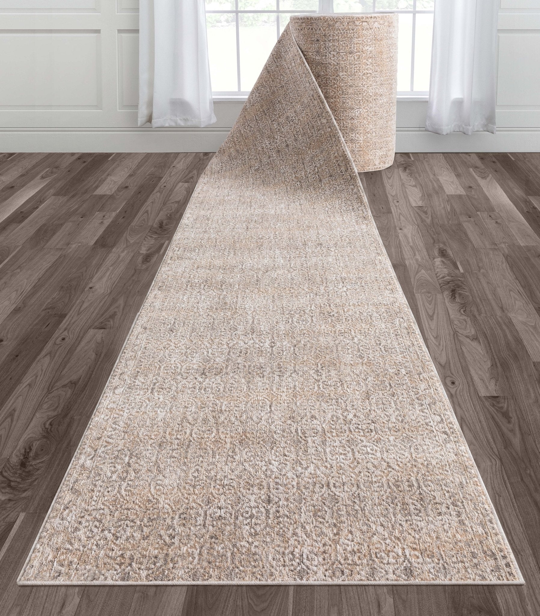 Custom Size Hallway & Stair Runner - Echo Beige Choose Your Width x Choose Your Runner Length- Made to Order Runner - Dense & Textural - Neutral Tones、mySite、gigharbornorthrealestate
