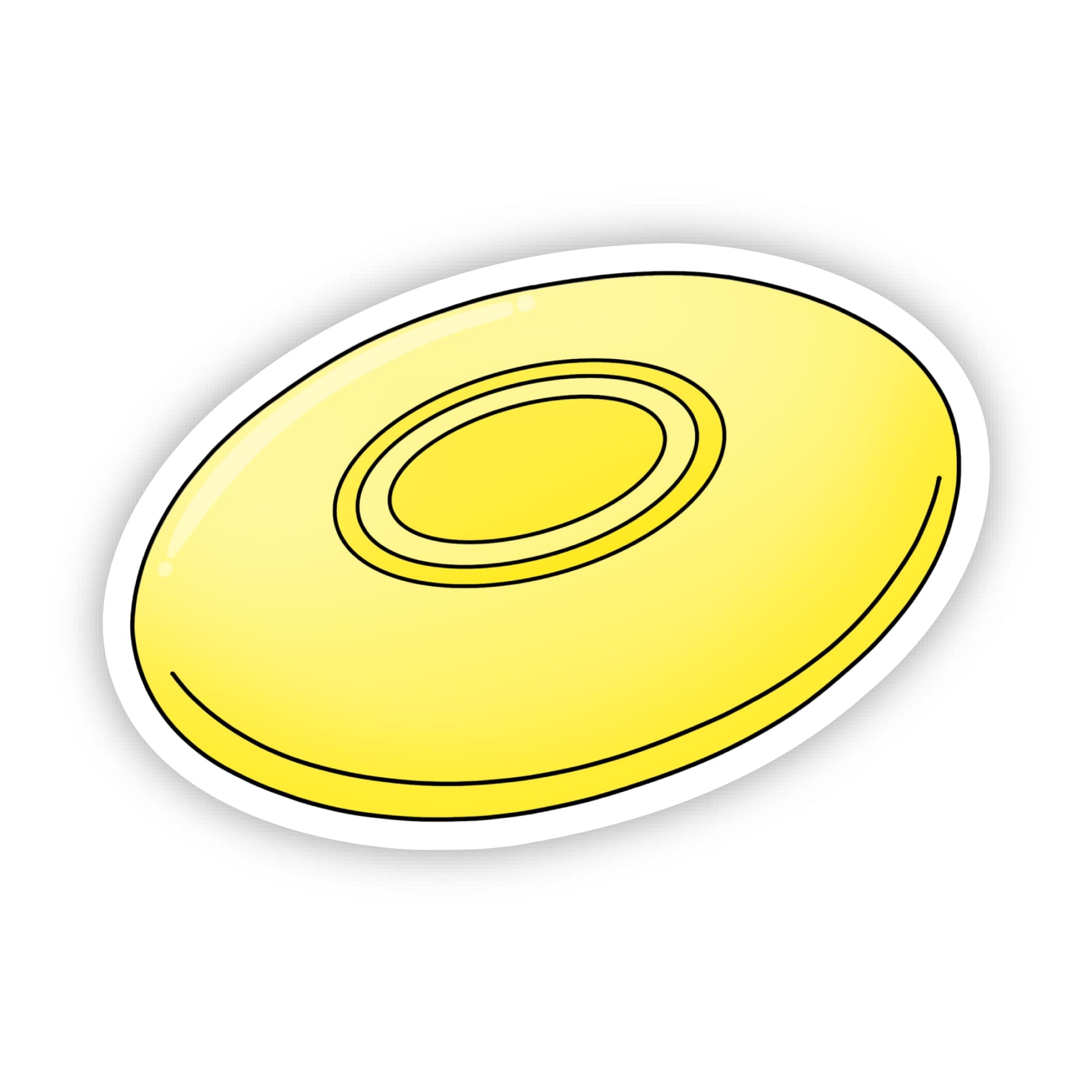  Yellow Frisbee Sticker、mySite、ghnorth