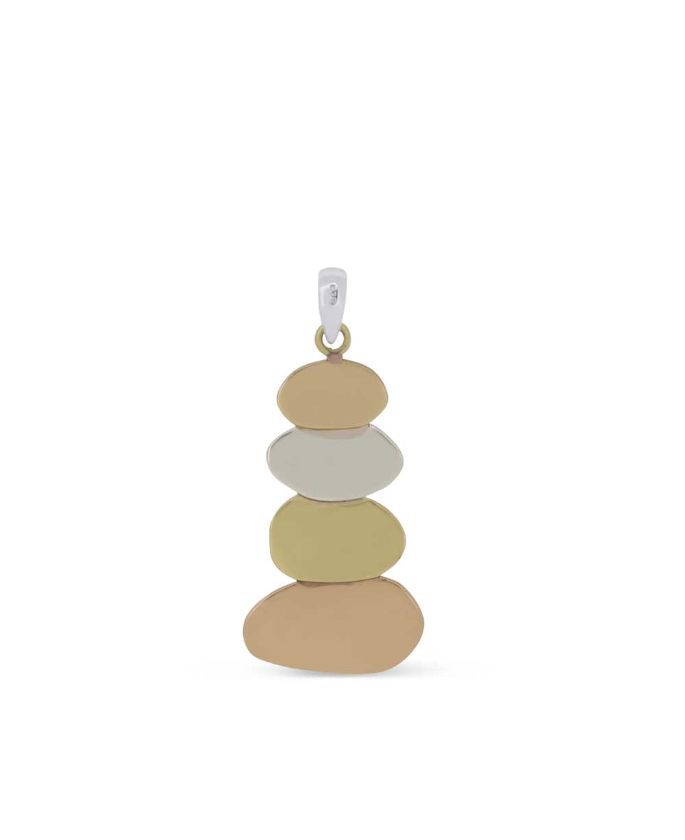 Mixed Metal Cairn Pendant: A Symbol of Guidance and Balance、mySite、topwebapps