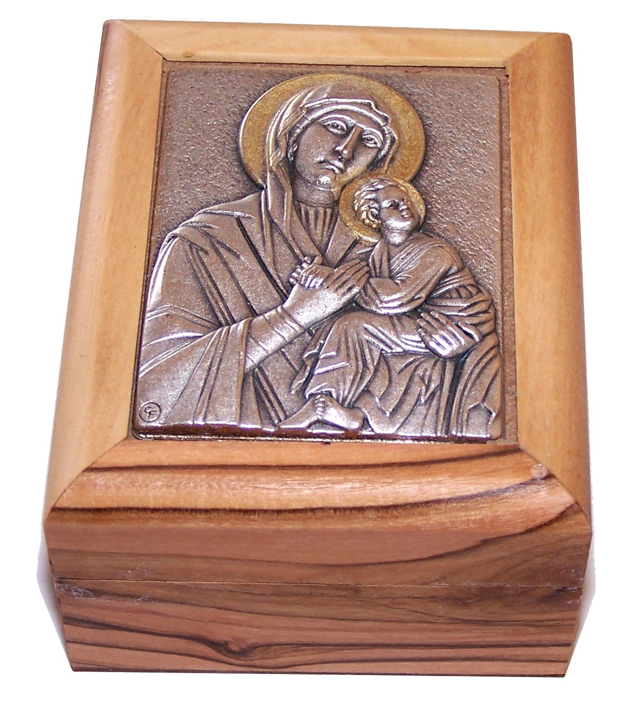 Holy Land Market First Communion Box - Rosary Box - Bethlehem Olive Wood、mySite、topwebapps