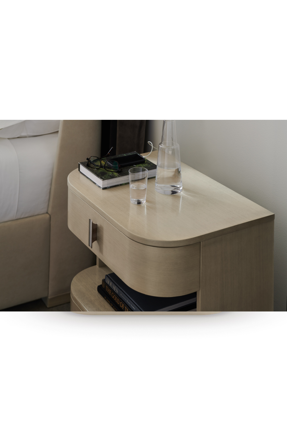 Cream Modern Open Nightstand | Caracole Da Vita、mySite、neckold