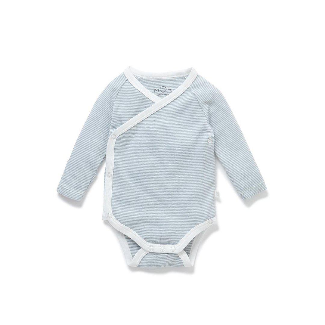  MORI Long Sleeve Kimono Bodysuit - Blue、mySite、merchandisen