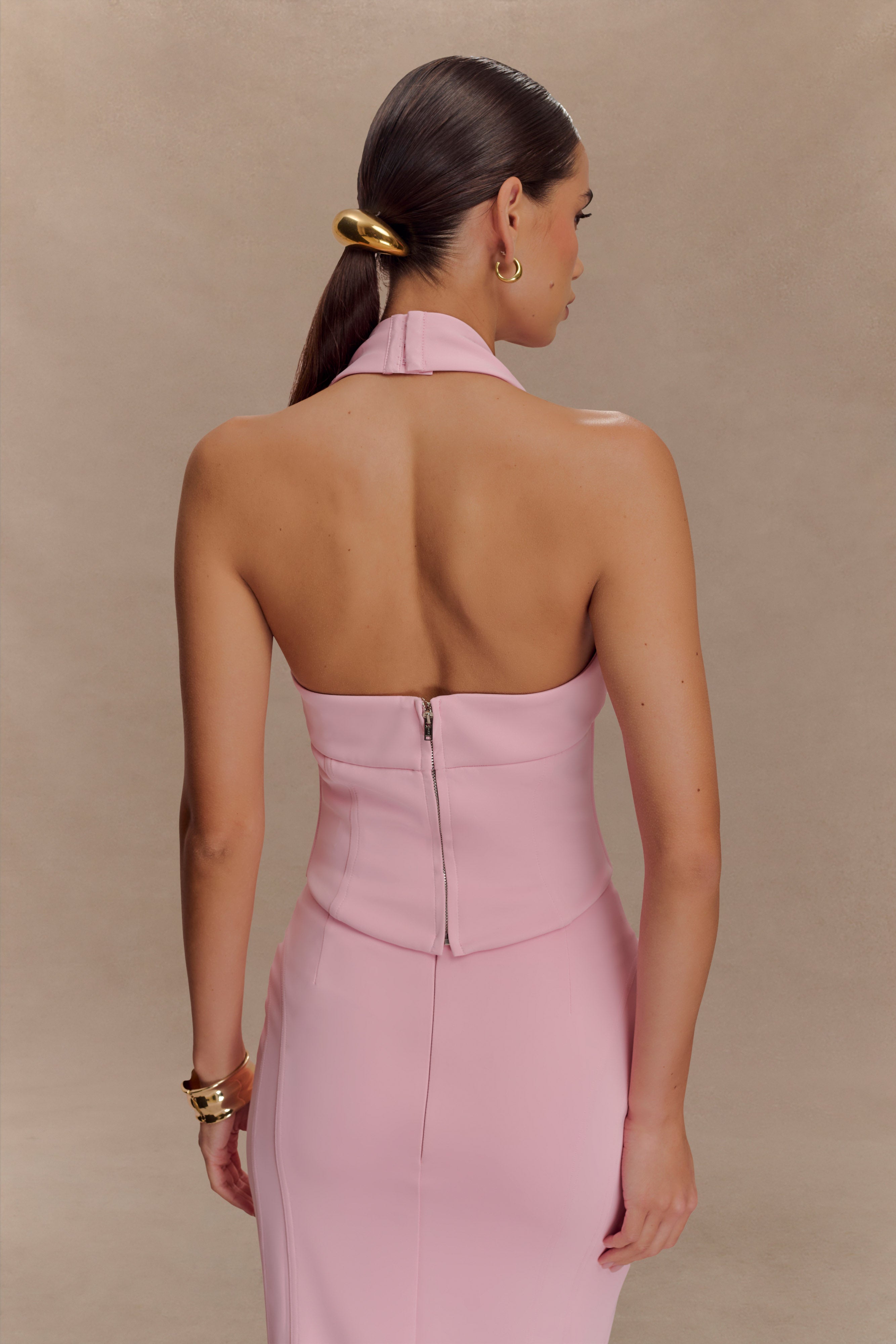 Meadow Corset Halter Top - Candy Pink、mySite、solidvoid