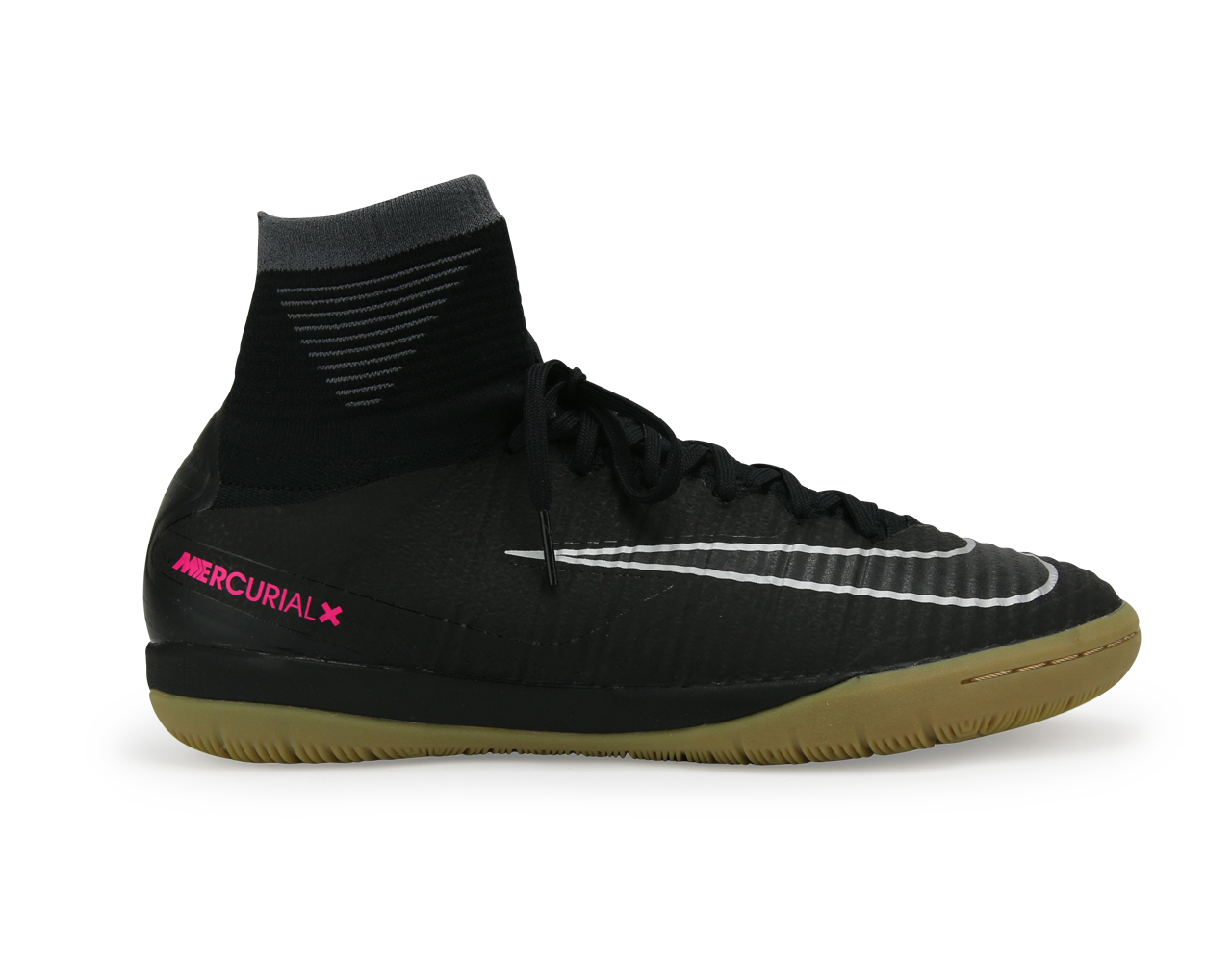 Nike Men's MercurialX Proximo II Indoor Soccer Shoes Black/Black/Gum、mySite、bottomscart