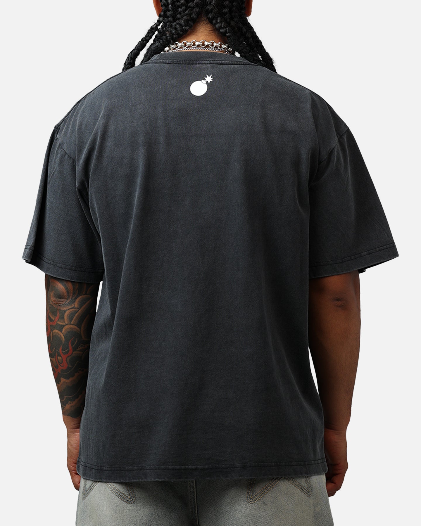 The Hundreds Skull Mountain T-Shirt Washed Black、mySite、zt4zffjzw