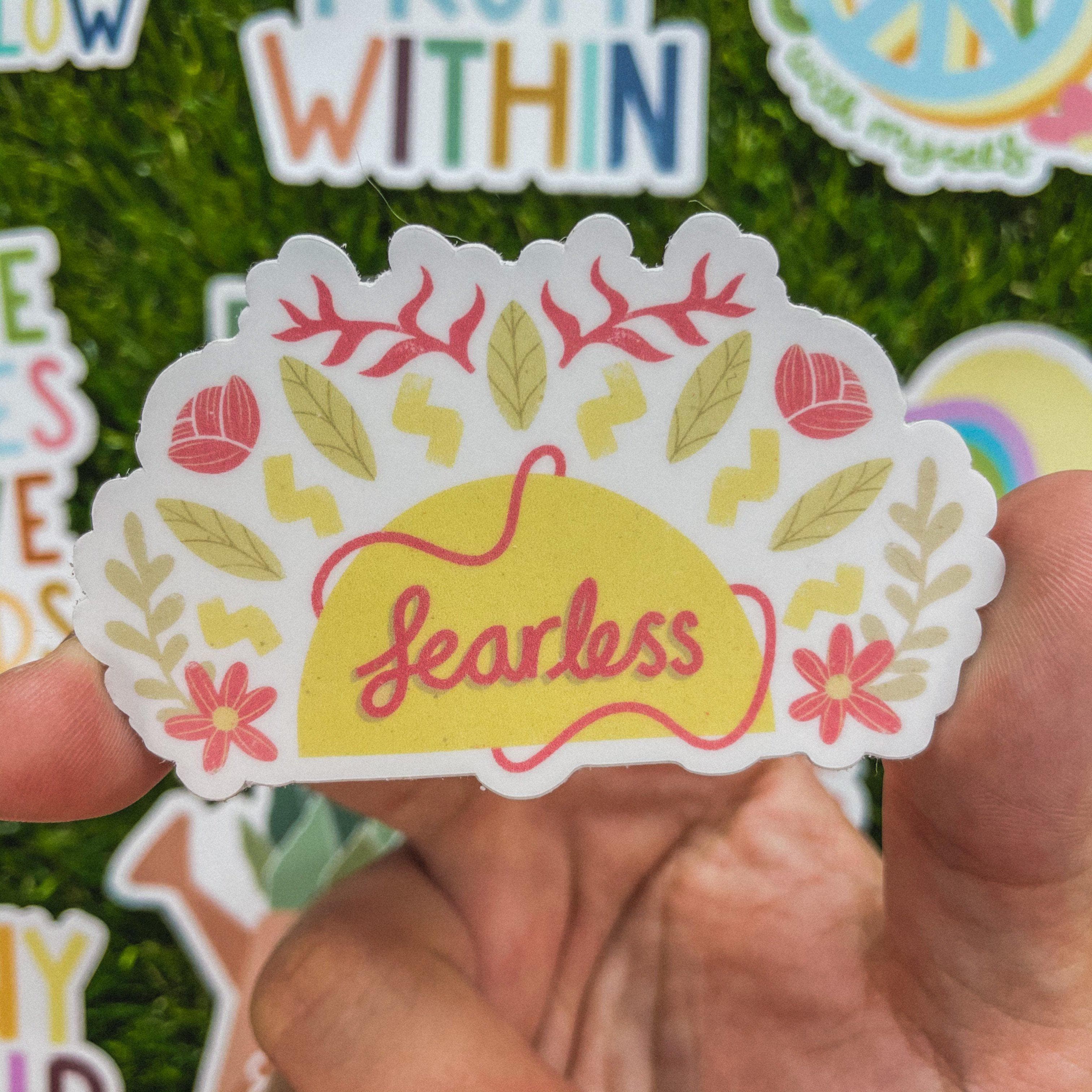  Fearless Cursive Floral Sticker、mySite、elrpsem3k