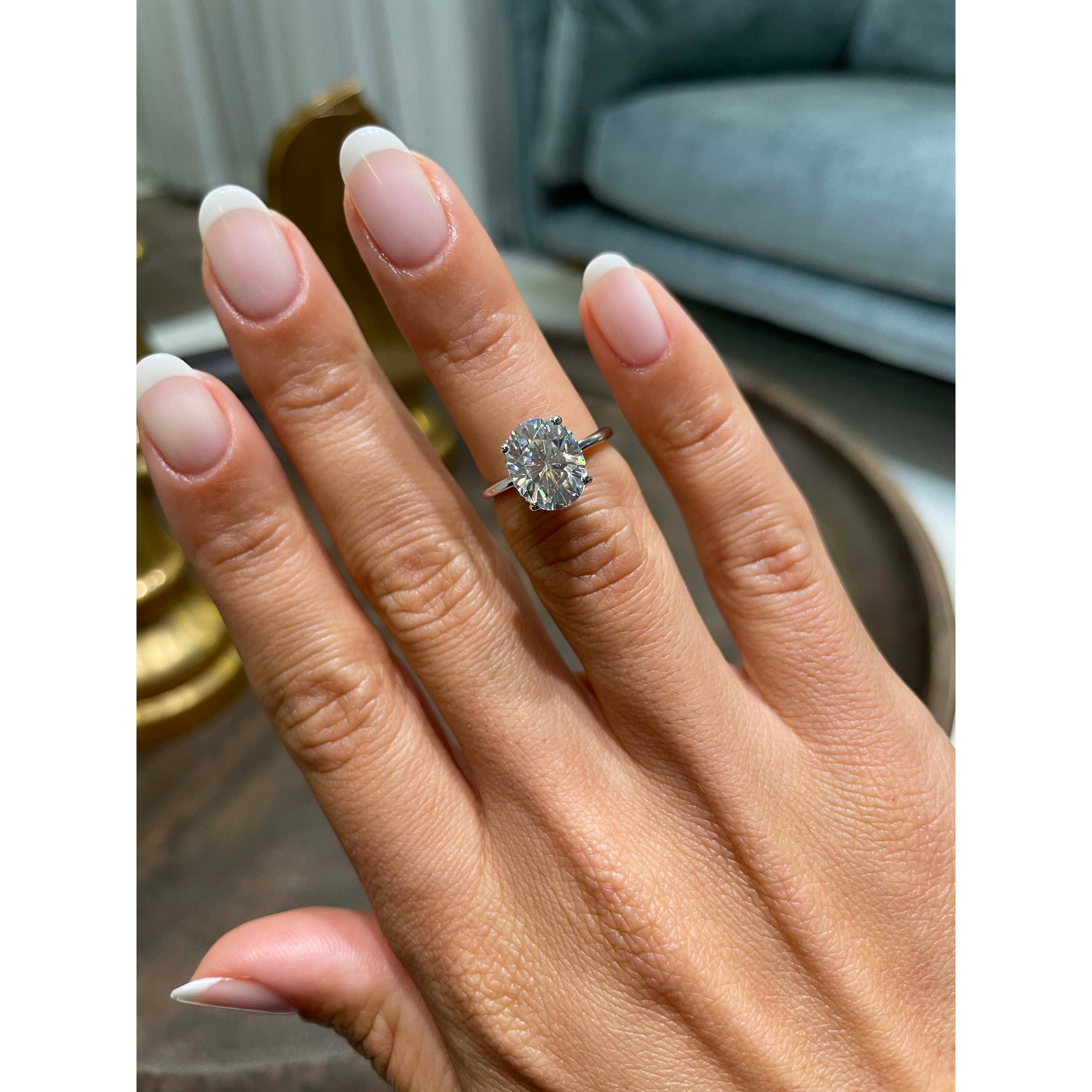 Willow Moissanite & Diamond Ring -14K White Gold、mySite、hinf8tx79