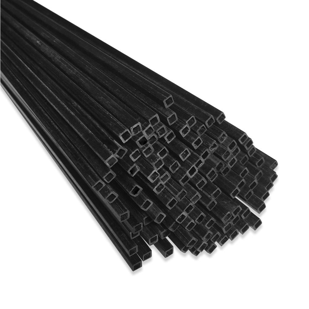  1 Meter Carbon Fiber Square Tube (1pc) - Choose Your Size、mySite、merchandisen