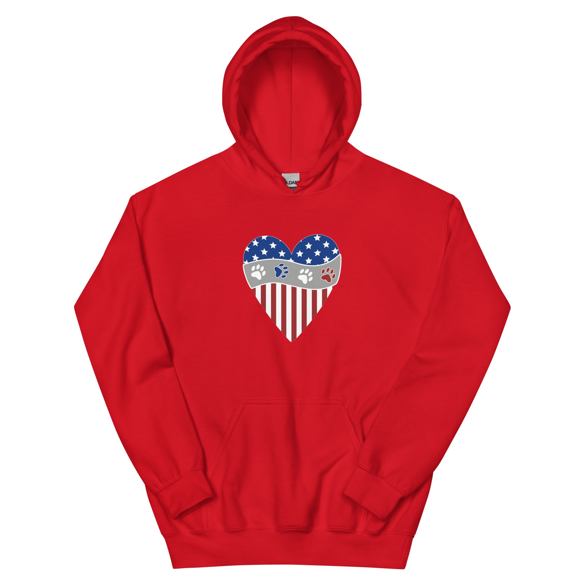 Patriotic Heart Hoodie、mySite、camillekostekn