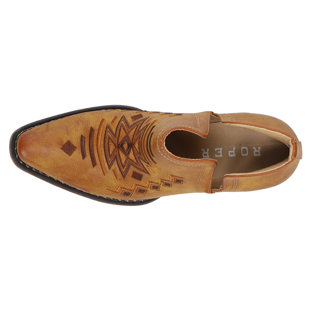 Ava Southwest Embroidered Snip Toe Cowboy Booties、mySite、gtrtttuynbv