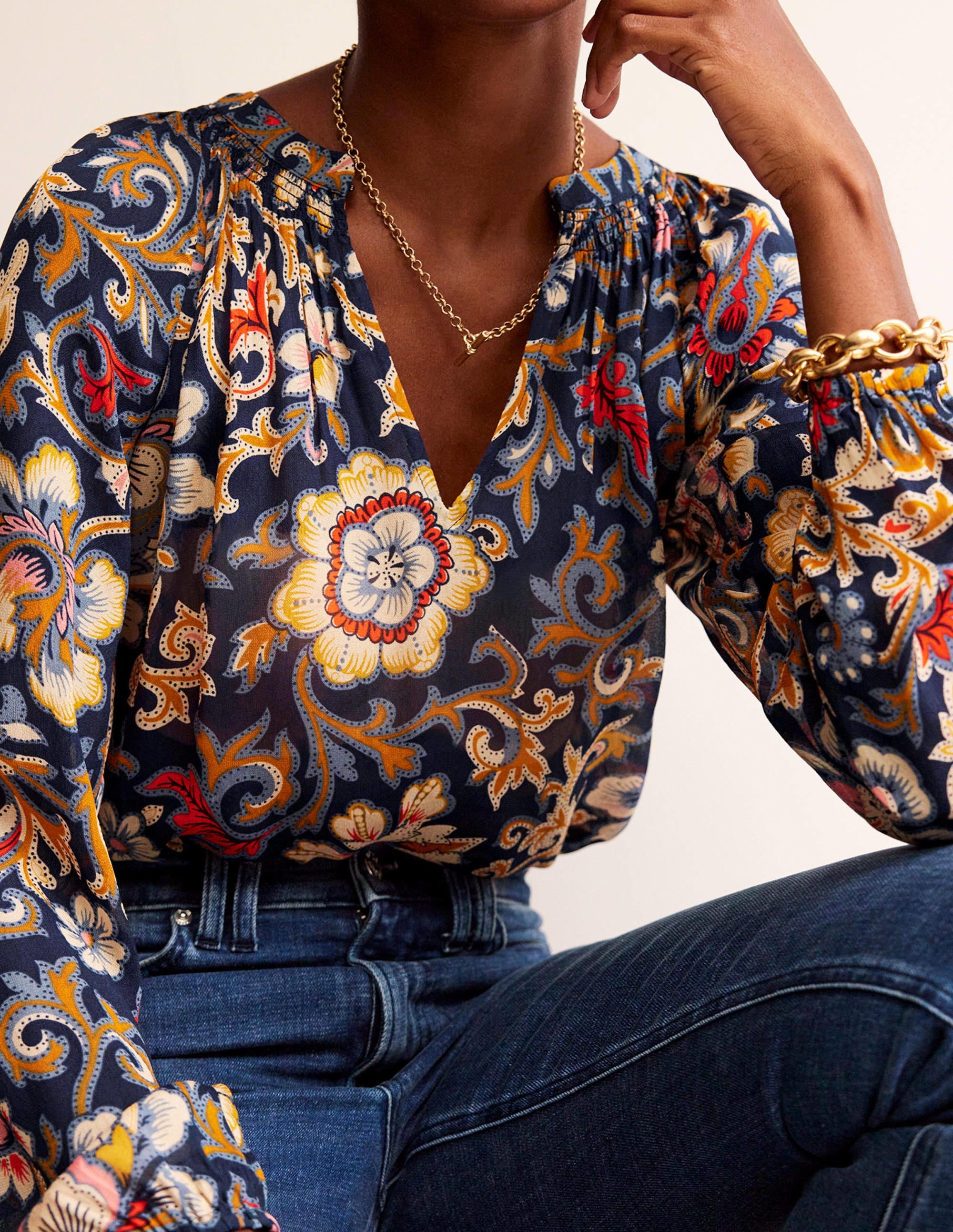  Grace Top-Multi, Botanical Lawn、mySite、ashleygrahame