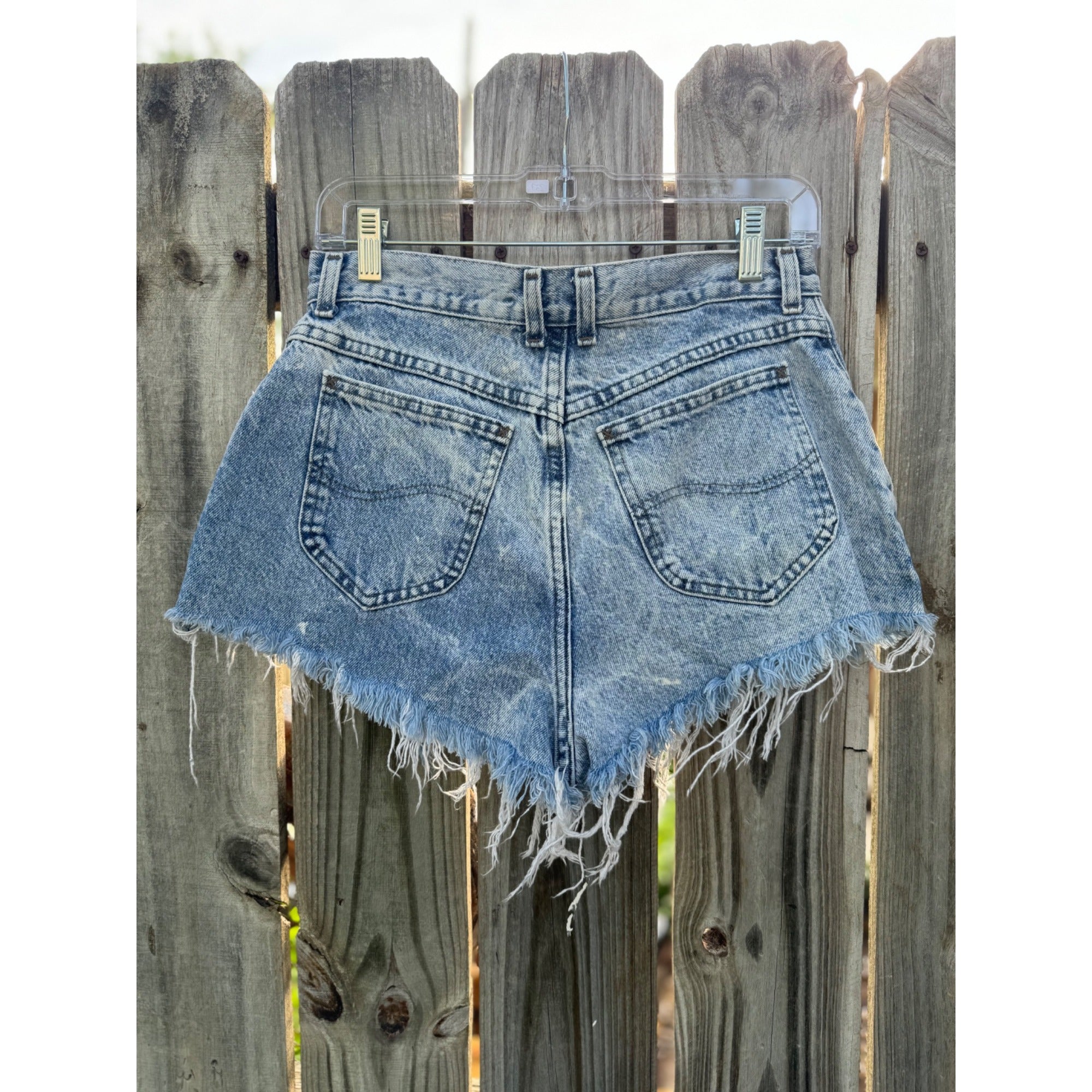 90's Lee Distressed Cut Off Raw Hem Denim Jean Shorts Size 29、mySite、garagedoors4me