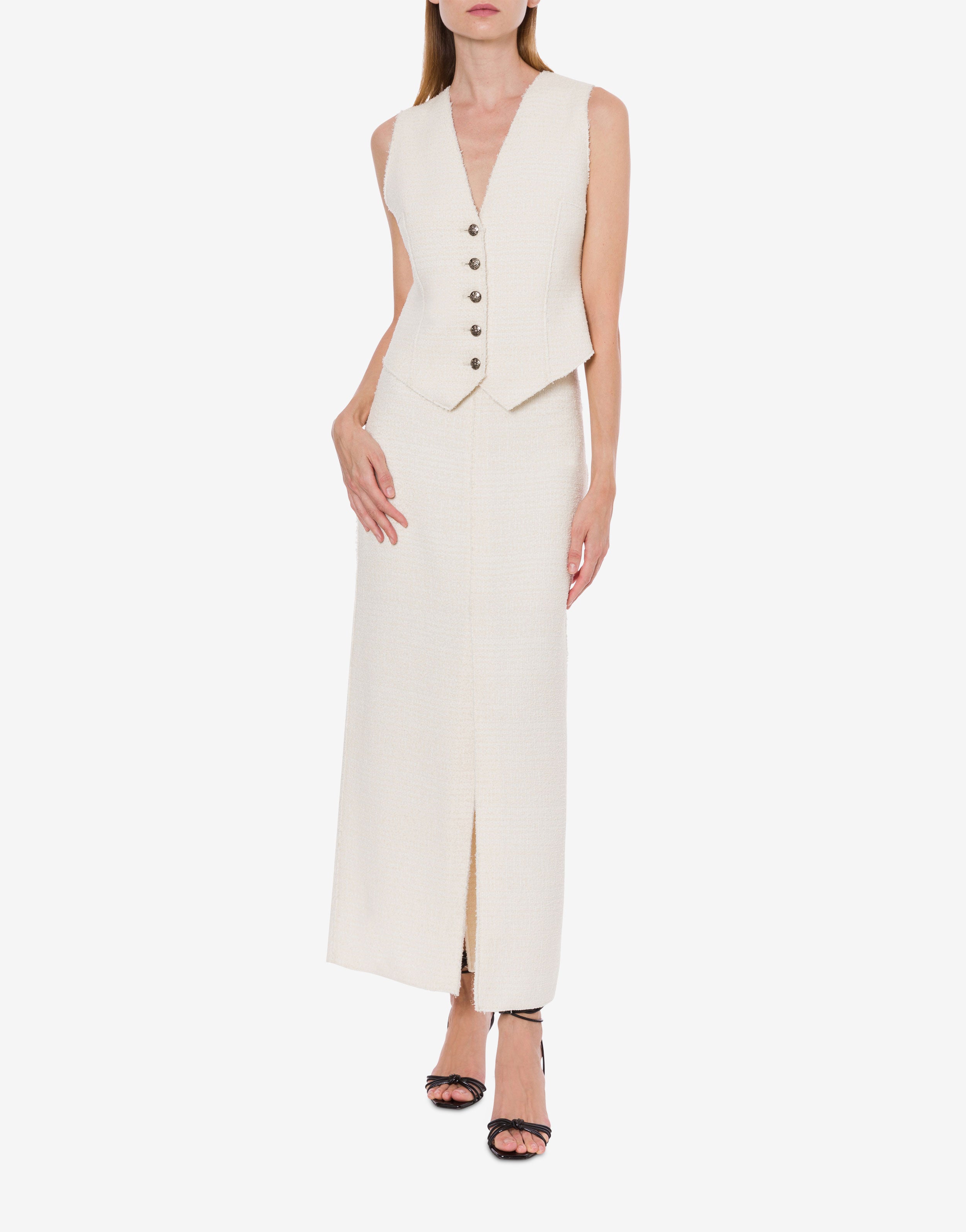 Gilet in bouclé misto cotone、mySite、aoinhome