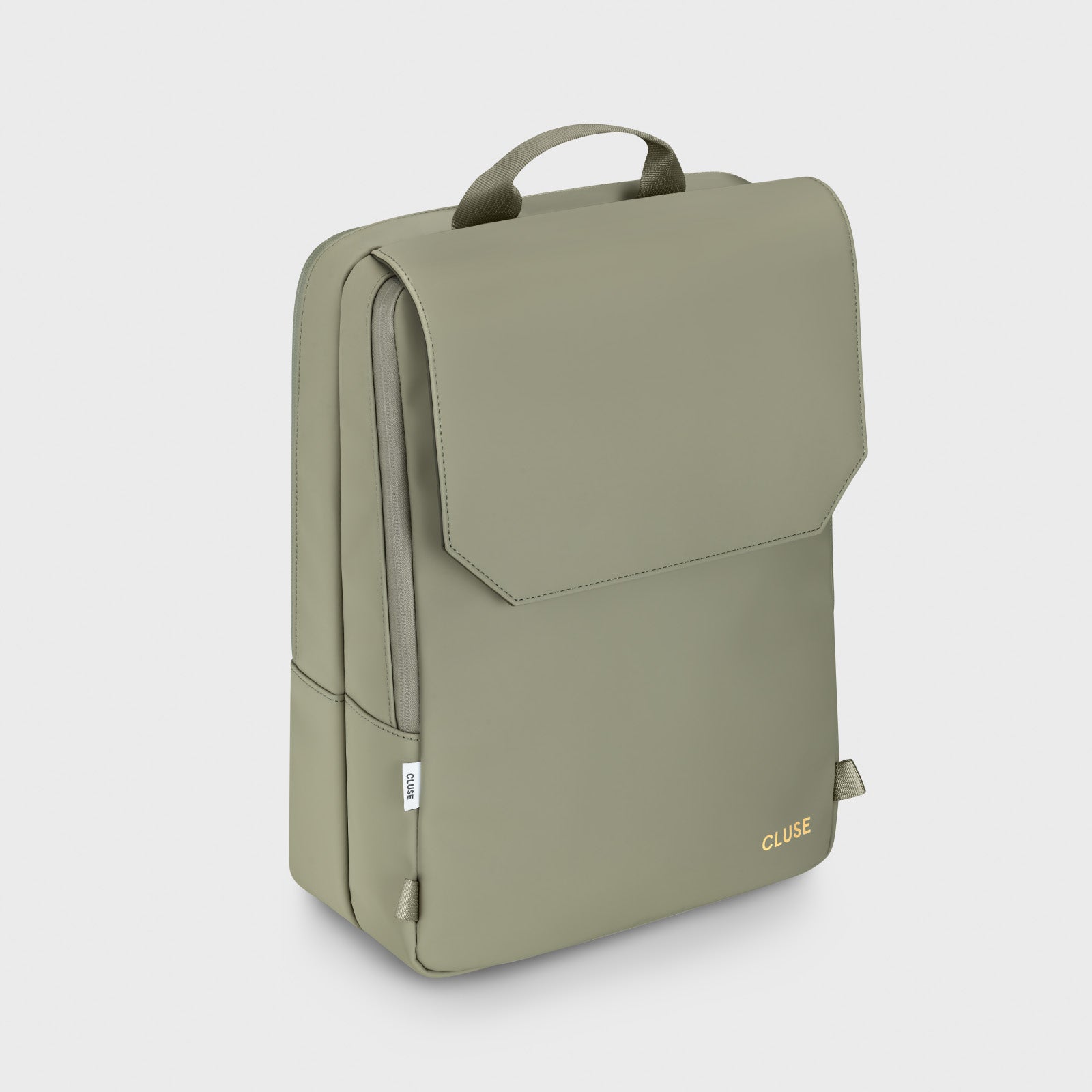  Le Réversible Backpack, Light Green Olive, Gold Colour