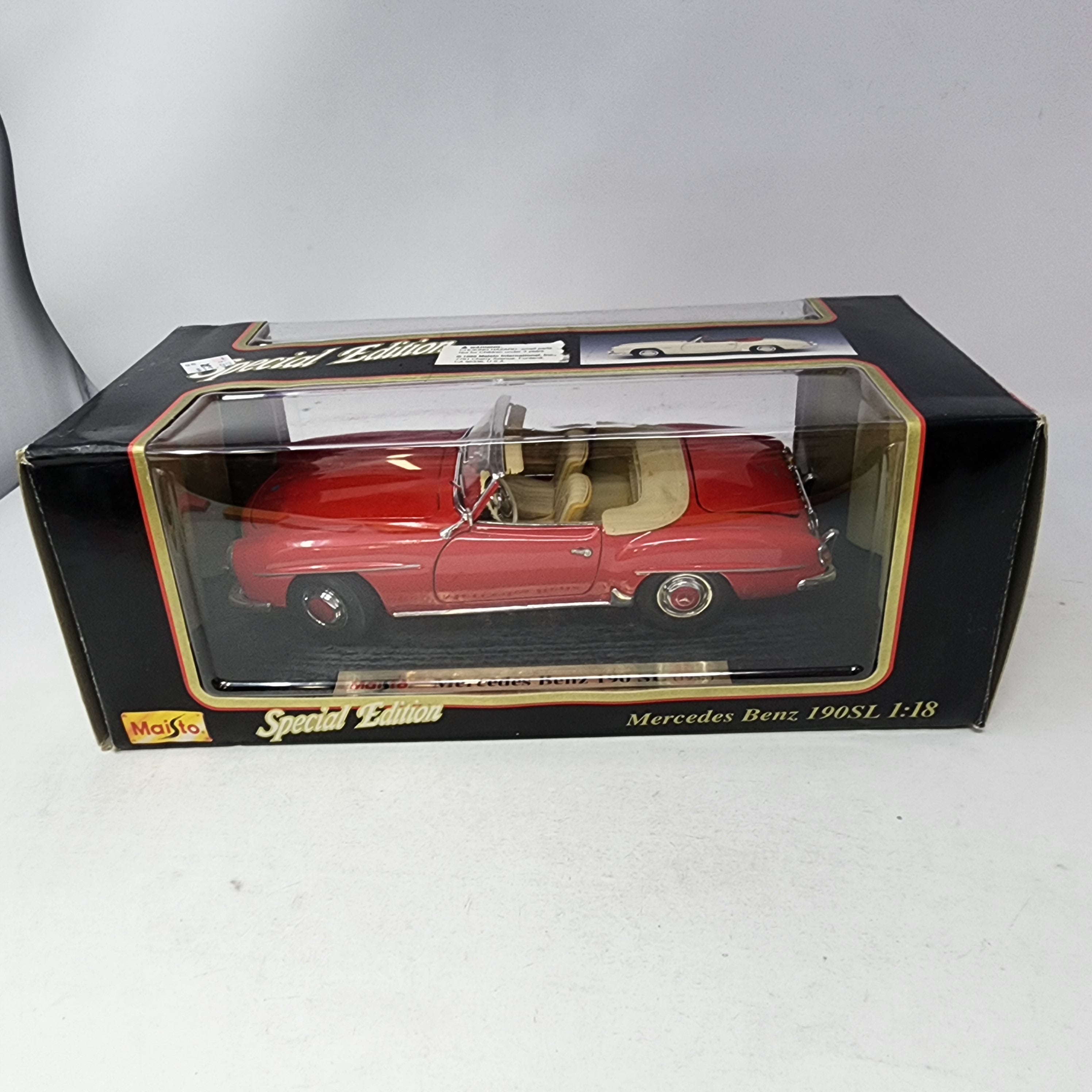 Mercedes-Benz 190SL * RED * Maisto Special Edition 1/18 Scale、mySite、hgirdovlk