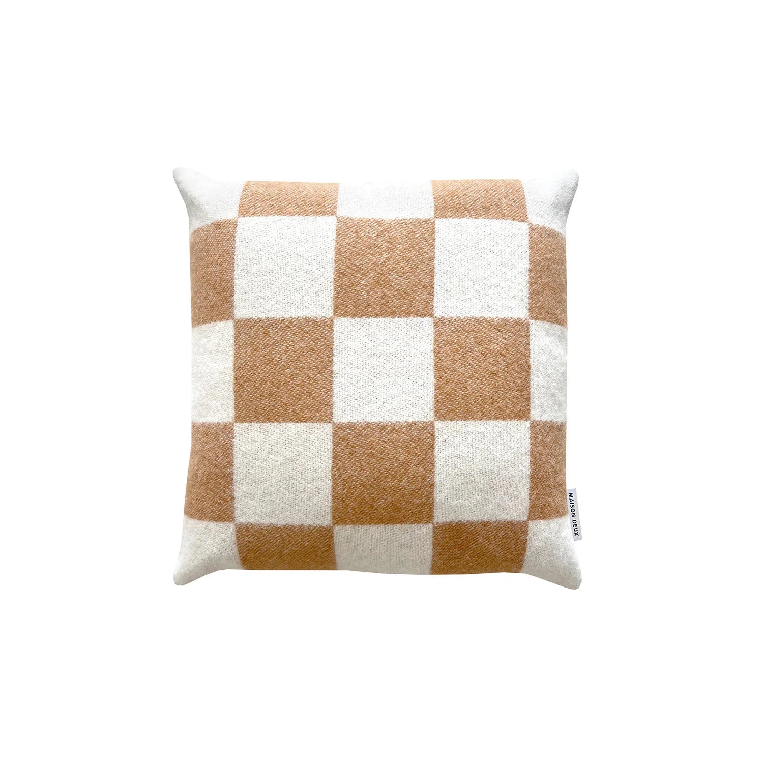 Checkerboard Terra Brown White Cushion、mySite、gigharbornorthrealestate