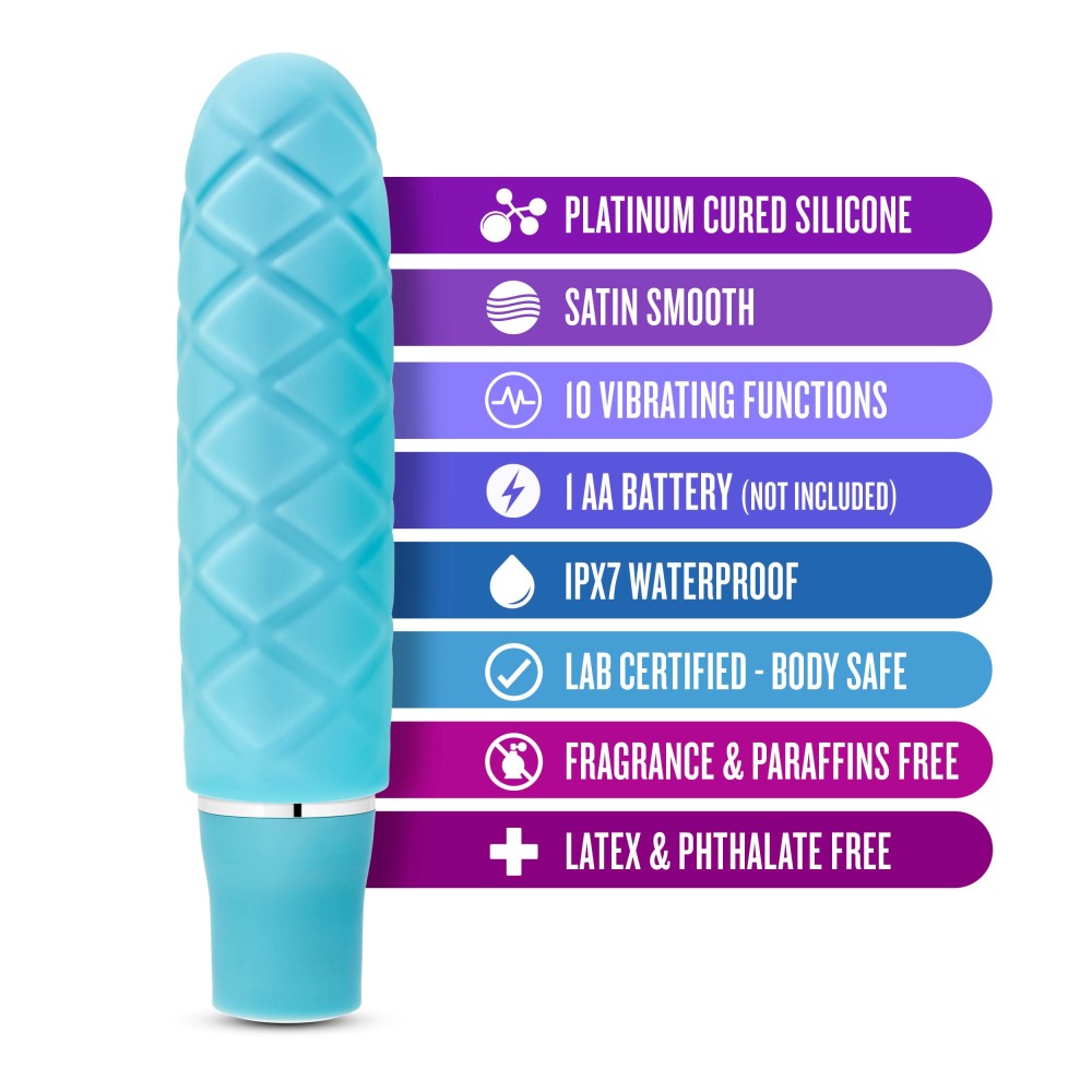 Luxe By Blush® | Cozi Aqua 4.75-Inch Vibrating Mini Vibrator、mySite、bottomscart