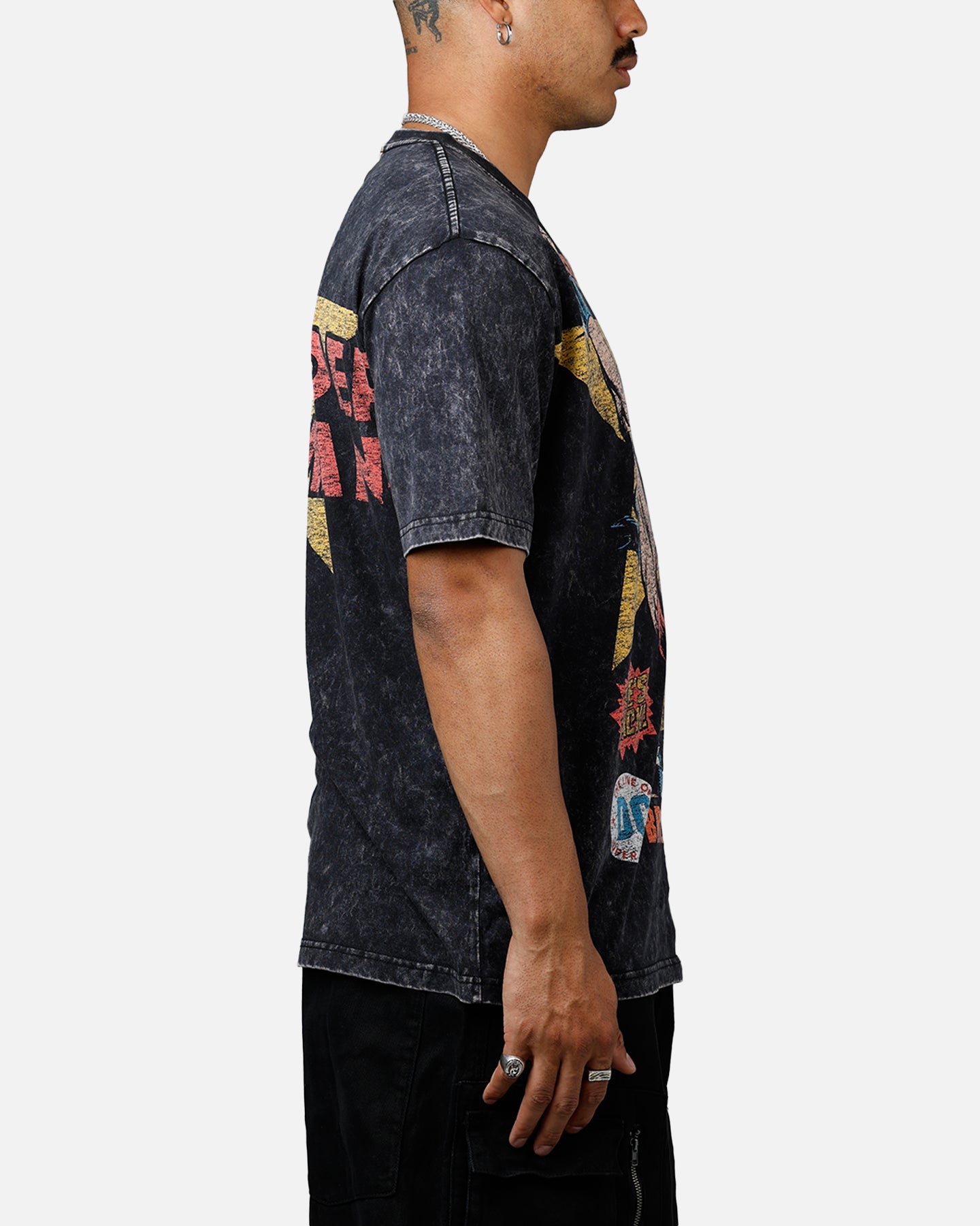 New Era X DC Wonder Women T-Shirt Washed Black、mySite、zt4zffjzw