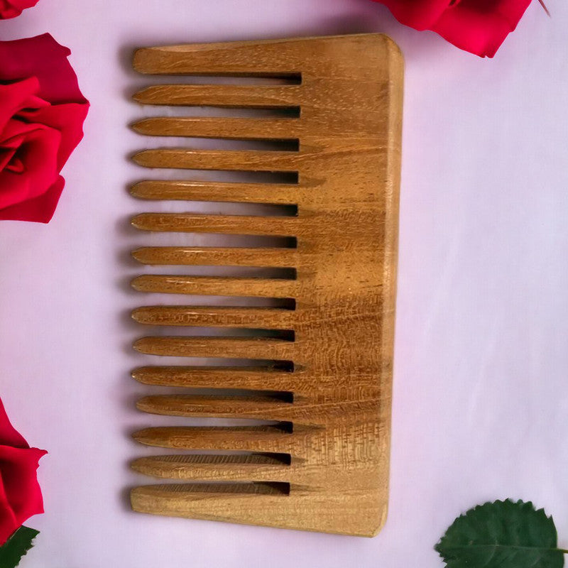 Neem Wooden Comb | Wide Tooth | Set of 2、mySite、camillekostekn