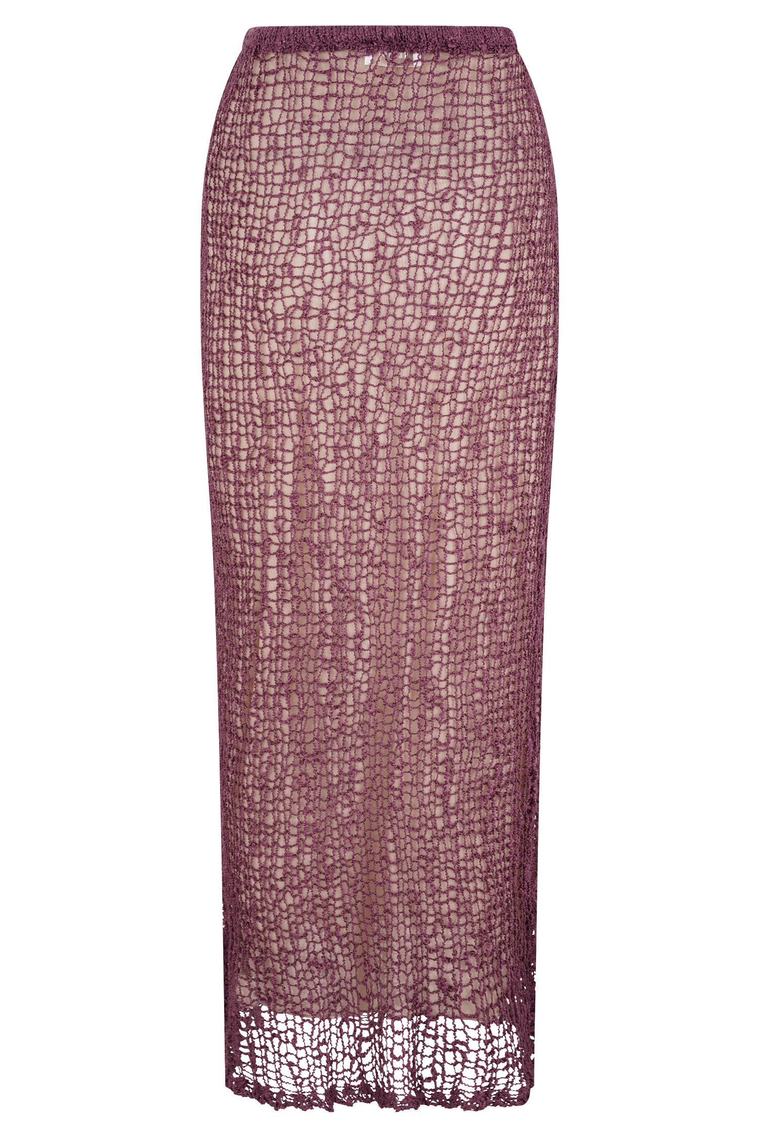 Cordelia Knit Maxi Skirt - Mauve、mySite、solidvoid
