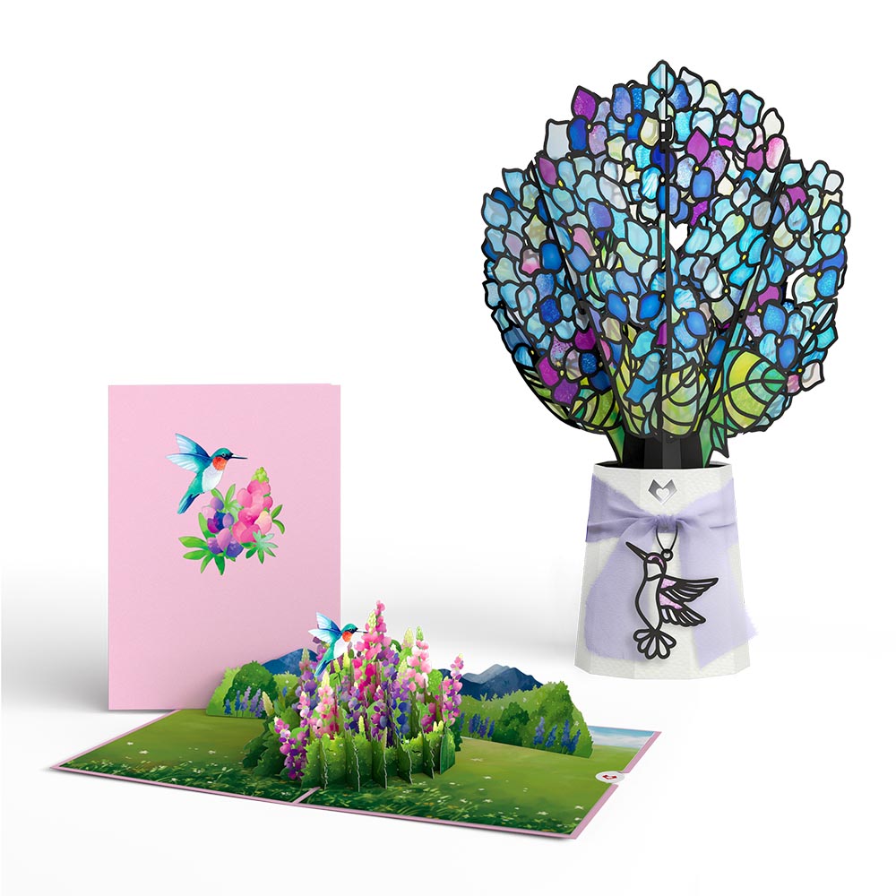 Just Because Hummingbird Pop-Up Card & Suncatcher Bouquet Bundle、mySite、solidvoid