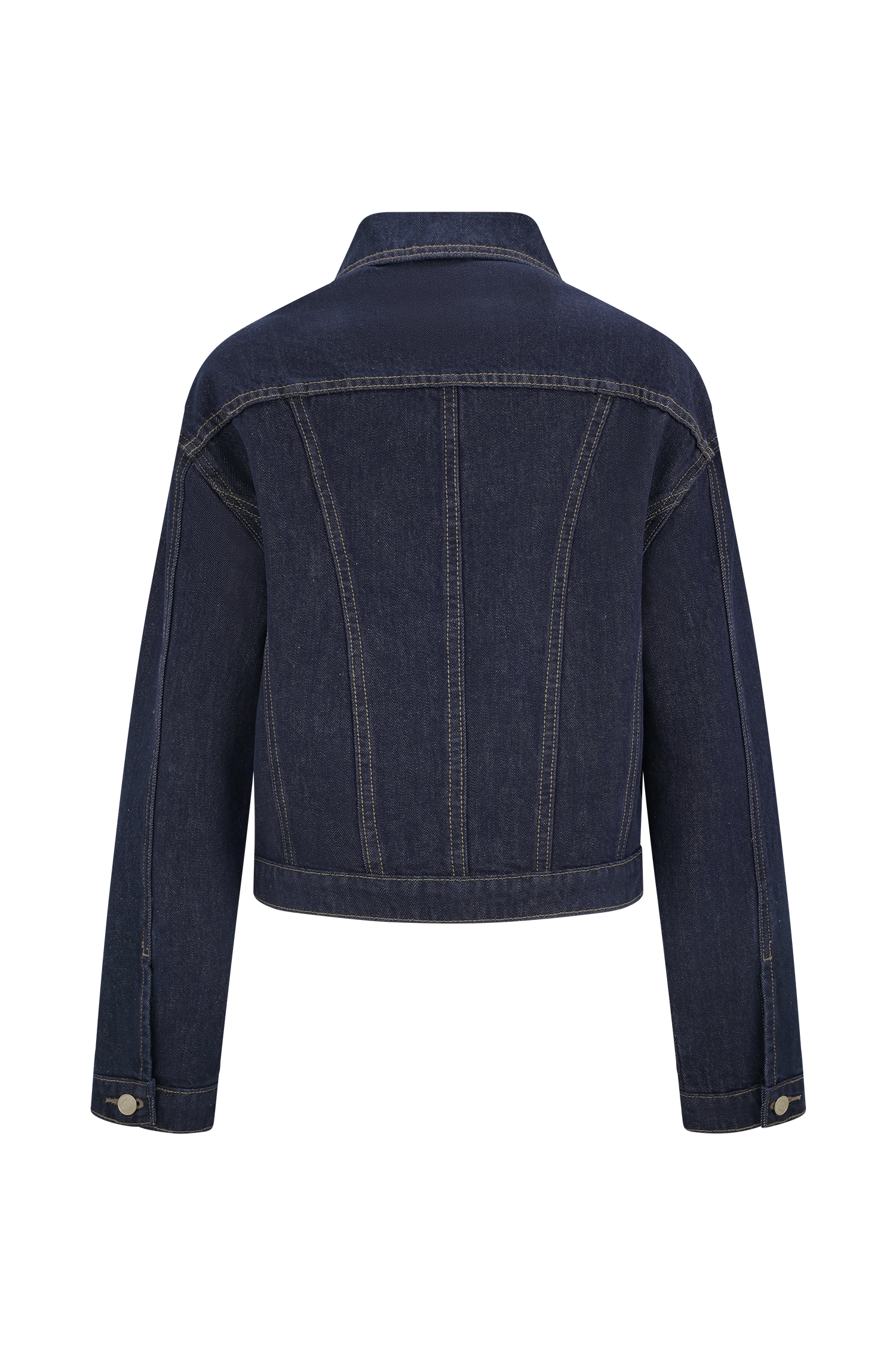 Kirra Cinched Denim Jacket - Washed Indigo Blue、mySite、solidvoid