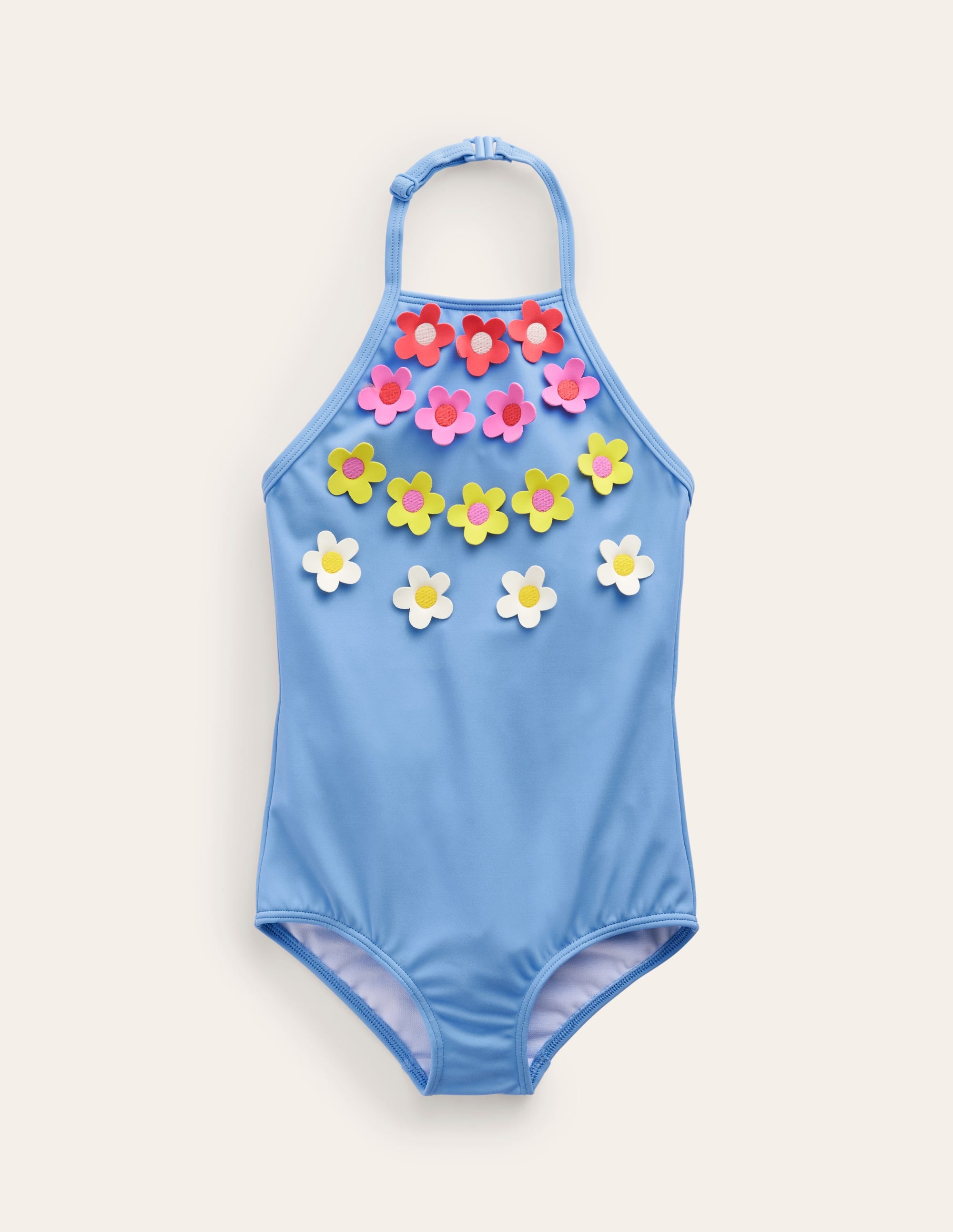  Halterneck Flutter Swimsuit-Blue Multi Flower、mySite、ashleygrahame
