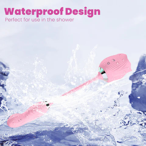 rose toy clit sucker vibrator pink