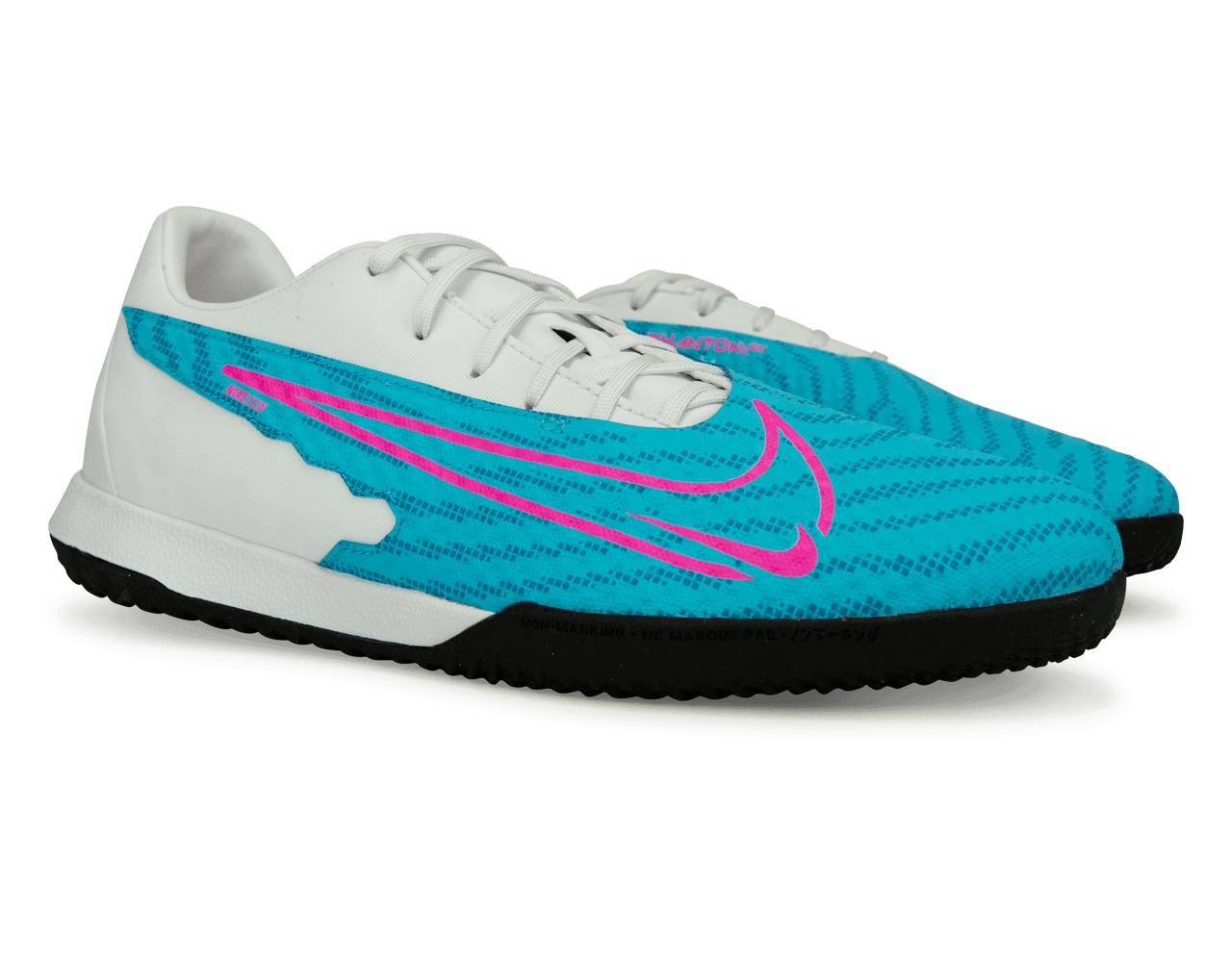 Nike Men's Phantom GX Academy IC Baltic Blue/Pink Blast、mySite、noshort