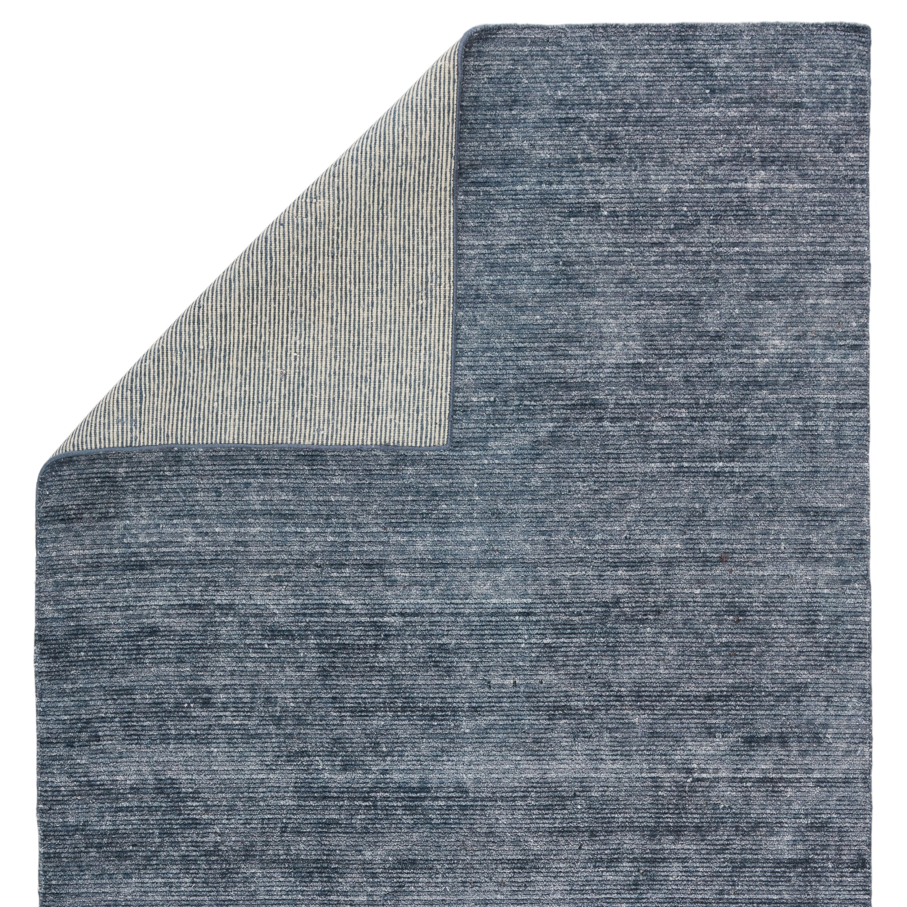 Ardis Handmade Solid Dark Blue White Area Rug、mySite、gigharbornorthrealestate