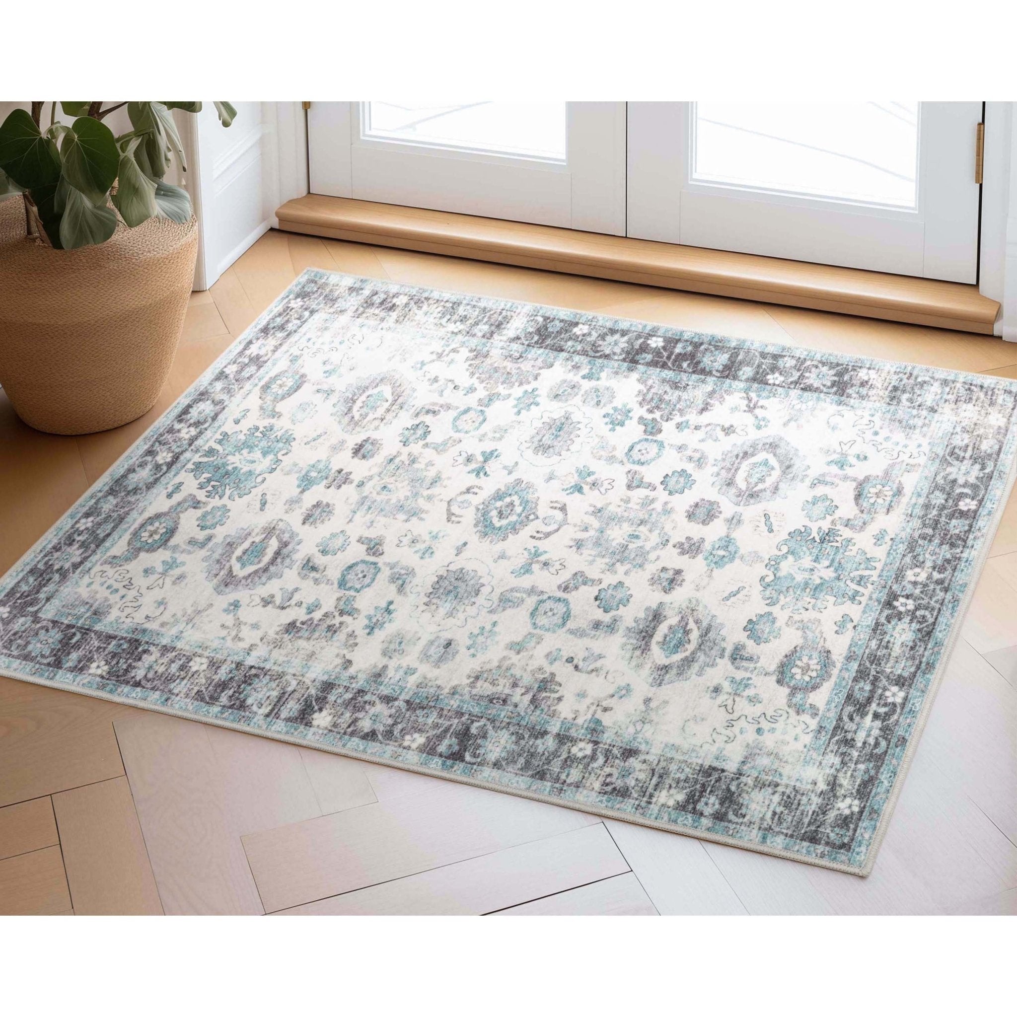 Elle Basics Gala Oriental Easy-Clean Washable Rug by Well Woven - Durable, Non-Slip, Low-Profile Design for Home Comfort、mySite、gigharbornorthrealestate